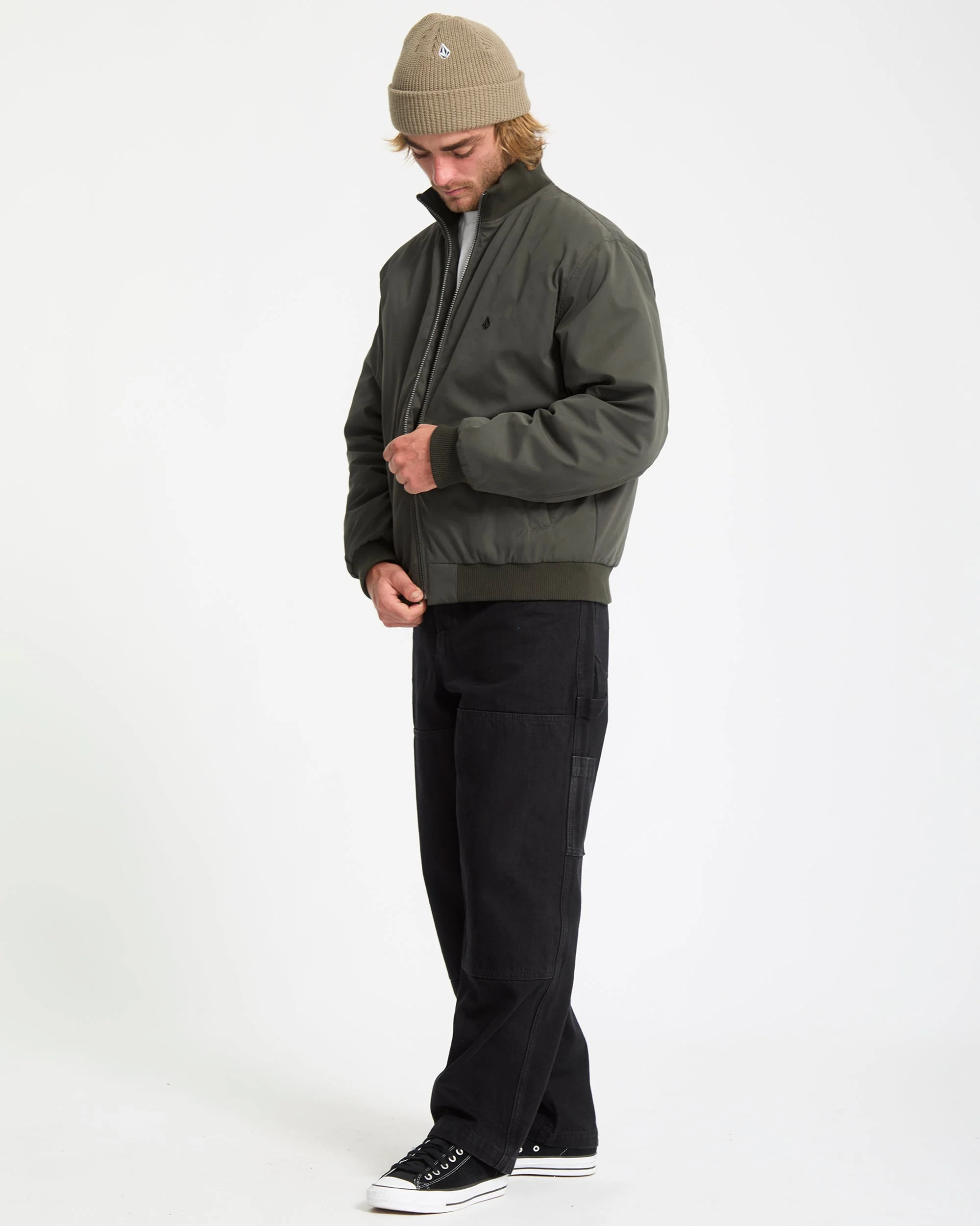 Damerman Bomberjacke - Rinsed Black - Image 5