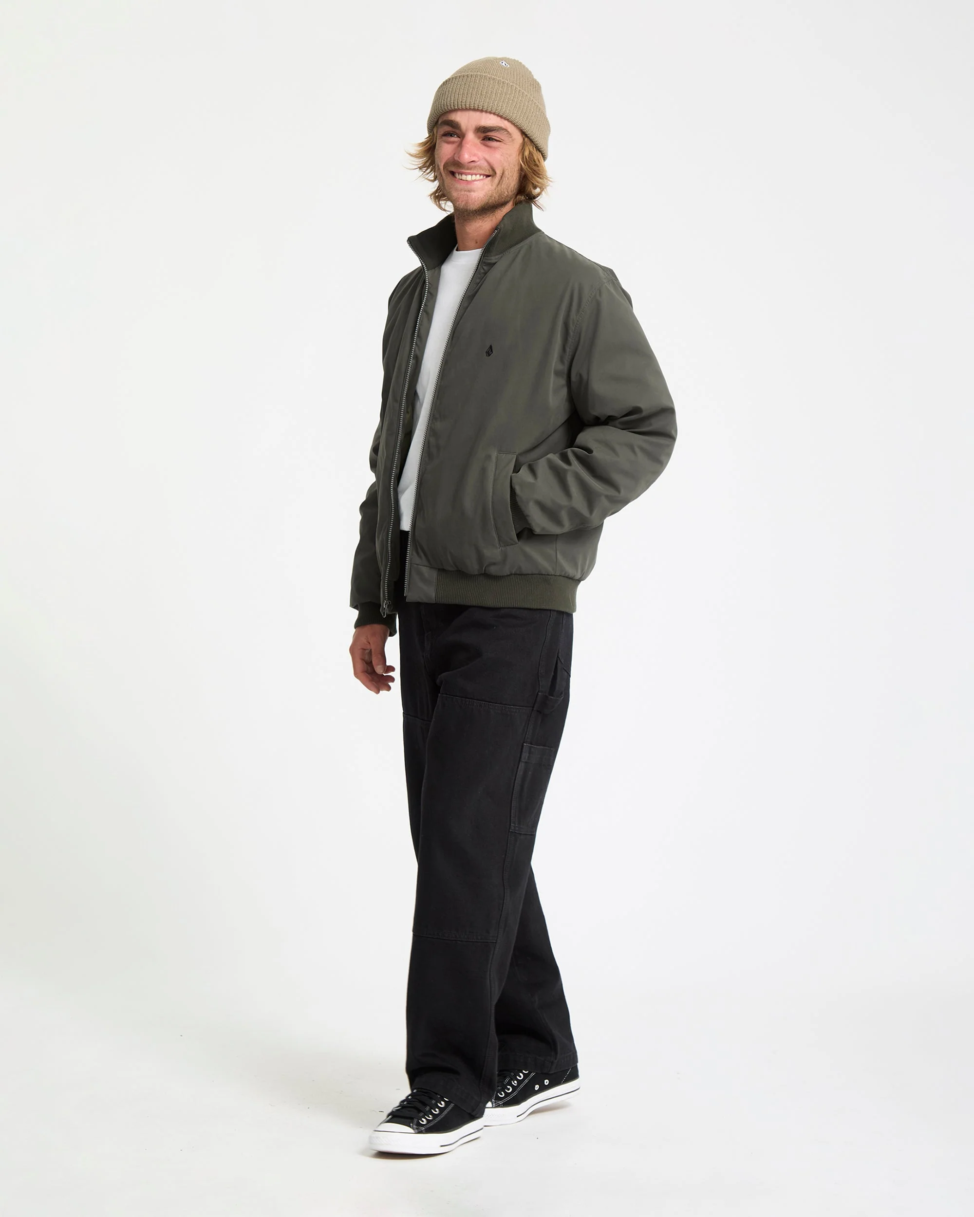 Damerman Bomberjacke - Rinsed Black - Image 6