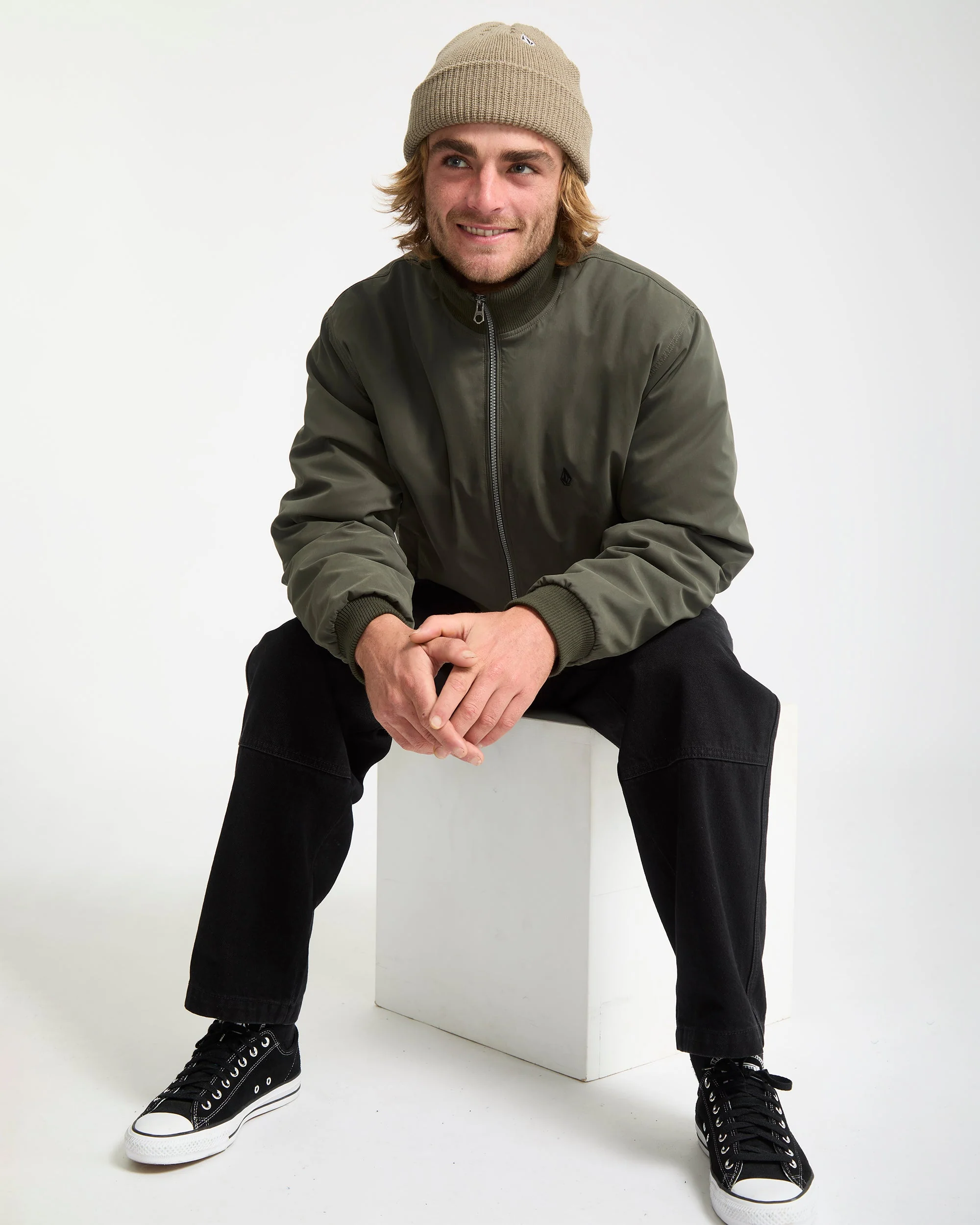 Damerman Bomberjacke - Rinsed Black - Image 7