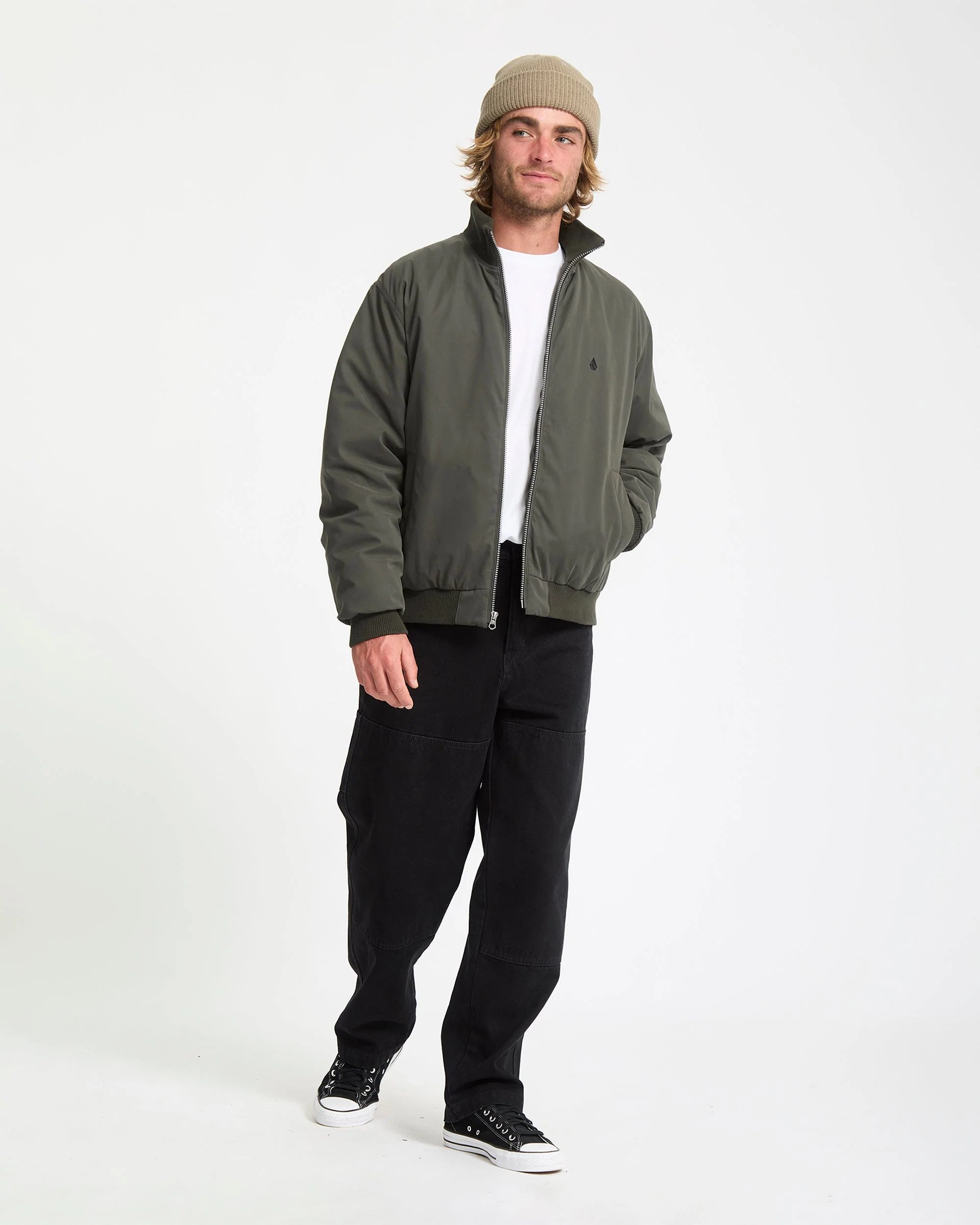 Damerman Bomberjacke - Rinsed Black - Image 8