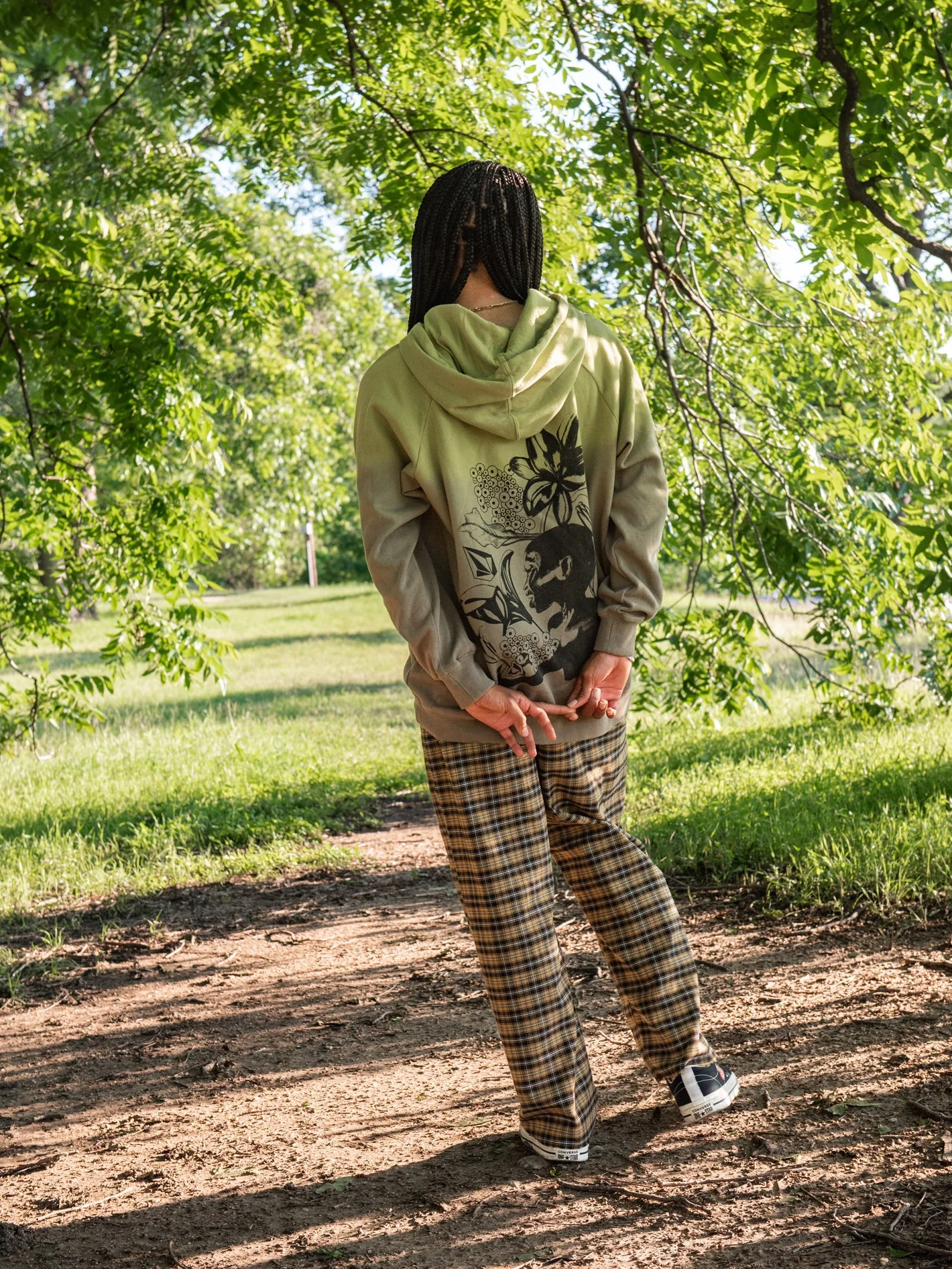Dede Brushed Back Hoodie - ISLAND GREEN - Image 2