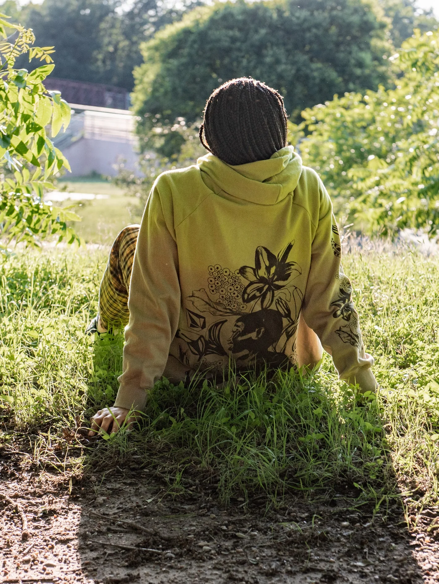 Dede Brushed Back Hoodie - ISLAND GREEN - Image 5