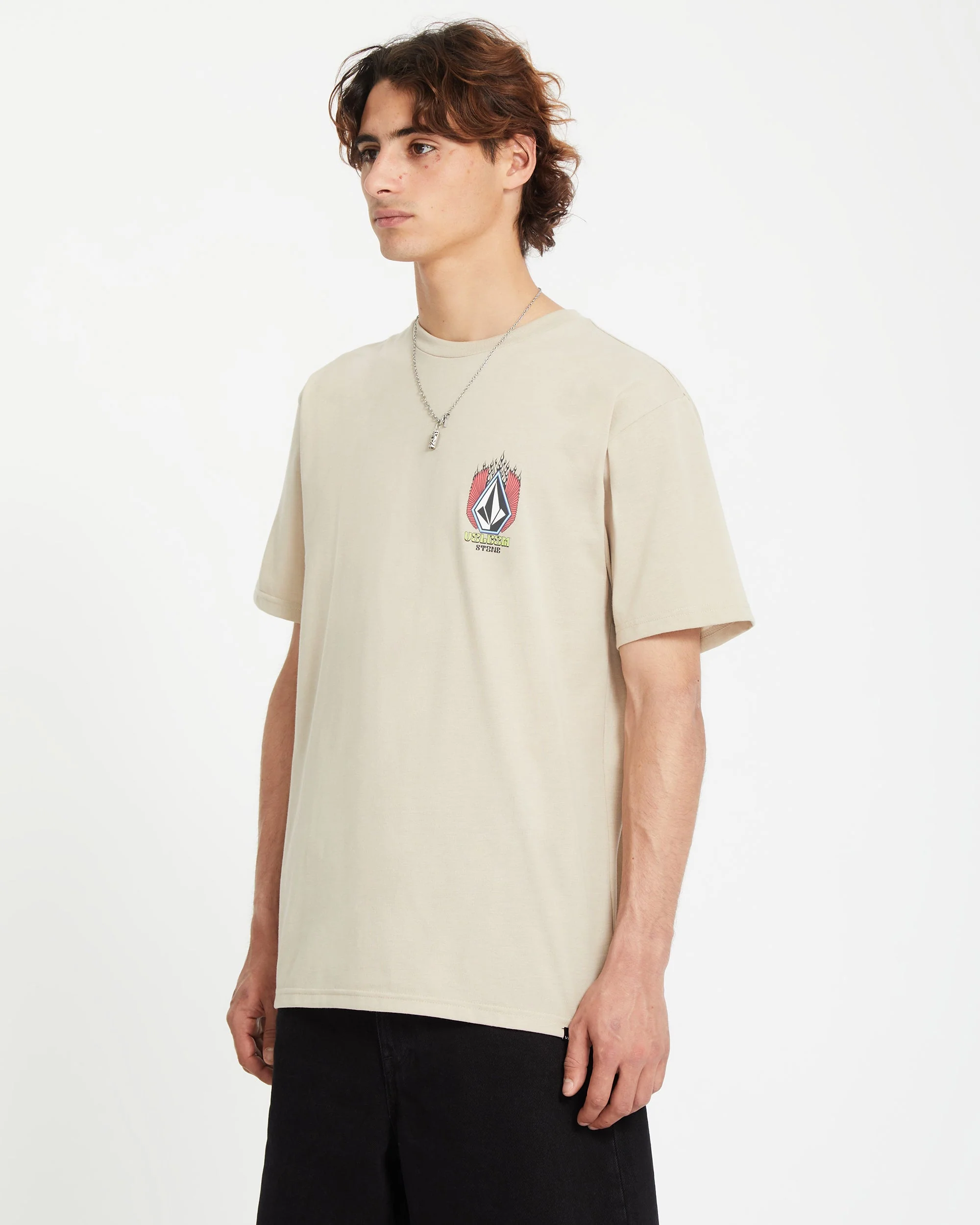 Draggin Stone T-shirt - LIGHT KHAKI - Image 9