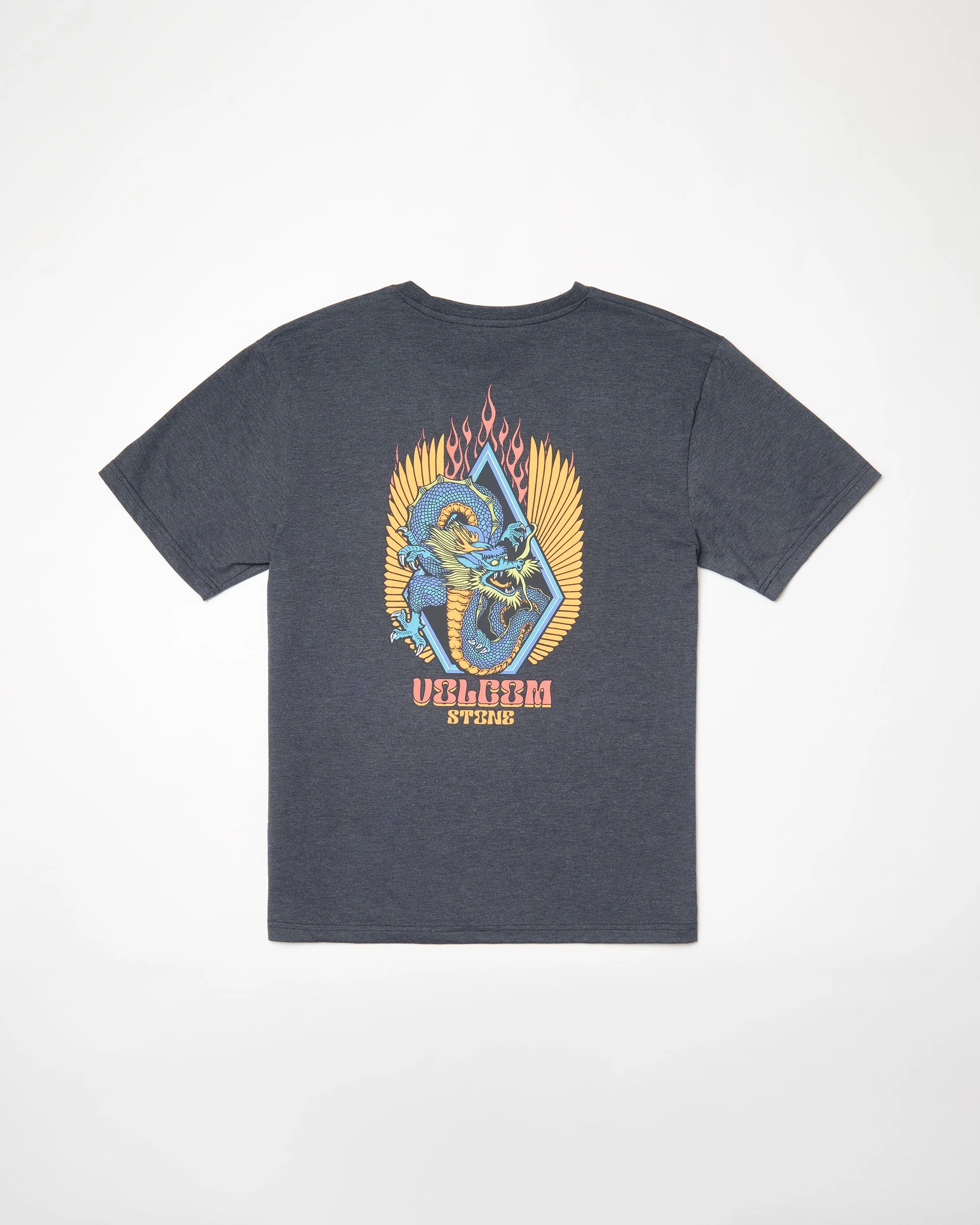 Draggin Stone T-shirt - HEATHER BLACK - Image 9