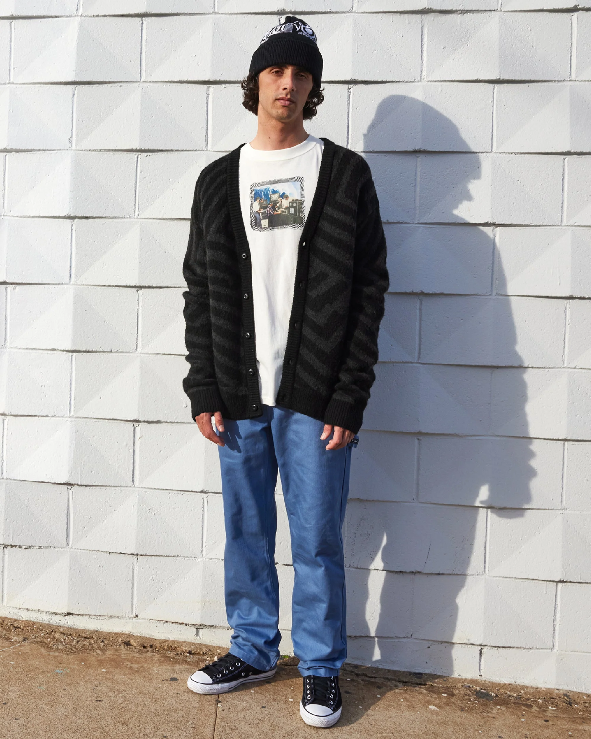 Driftop Strickjacke - Black - Image 3