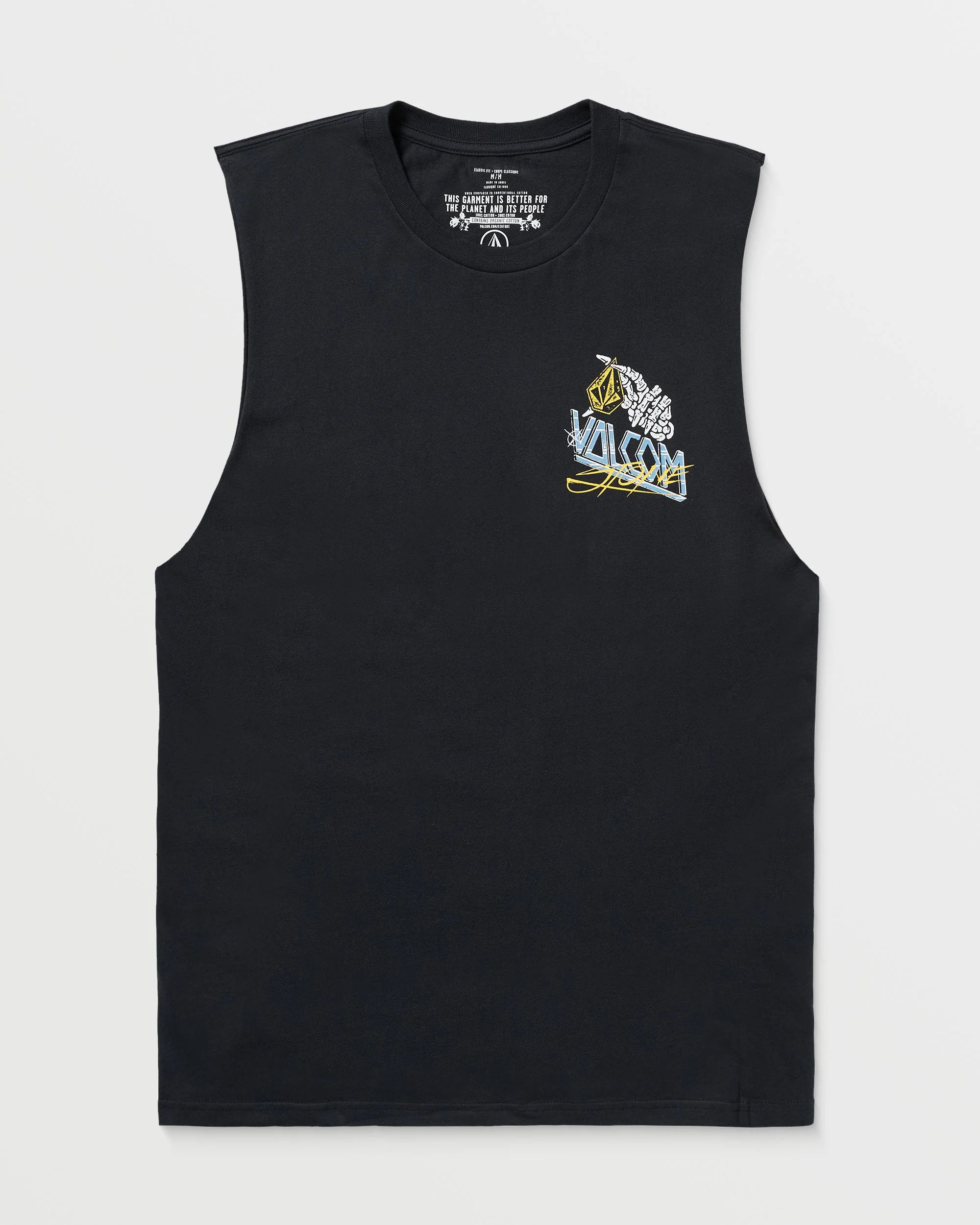 Dropped This Sleeveless T-Shirt - Antique Black - Image 6