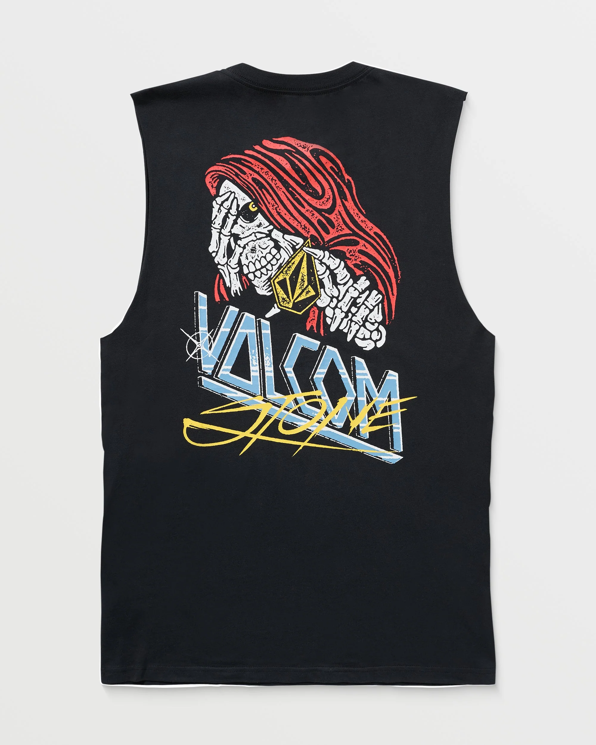 Dropped This Sleeveless T-Shirt - Antique Black - Image 7