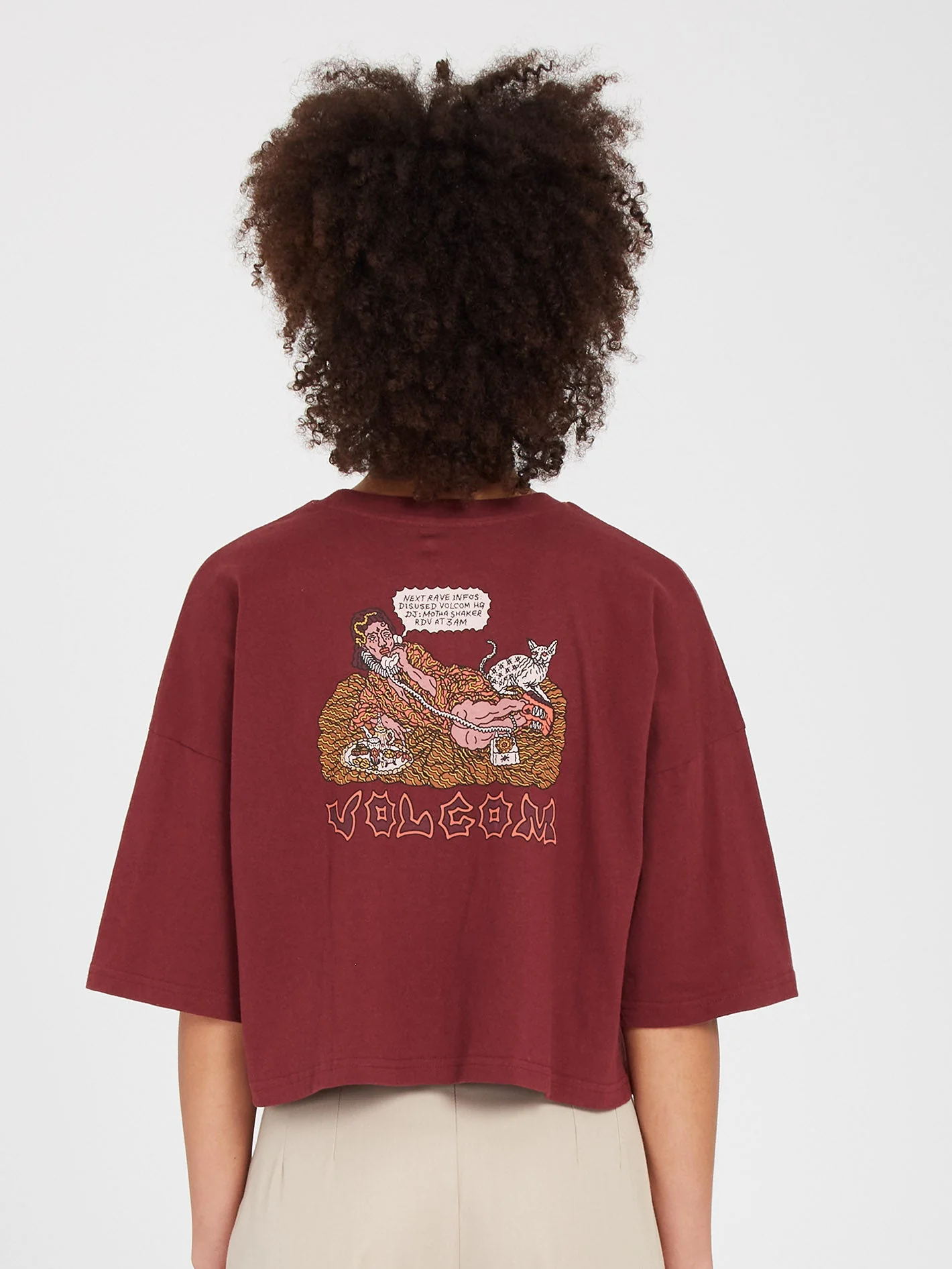 Drumstone T-Shirt - BURGUNDY - Image 6