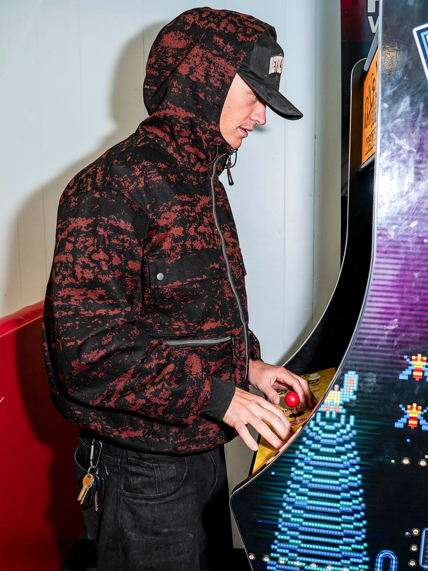 Dustbox Jacke - MAROON CAMO - Image 4