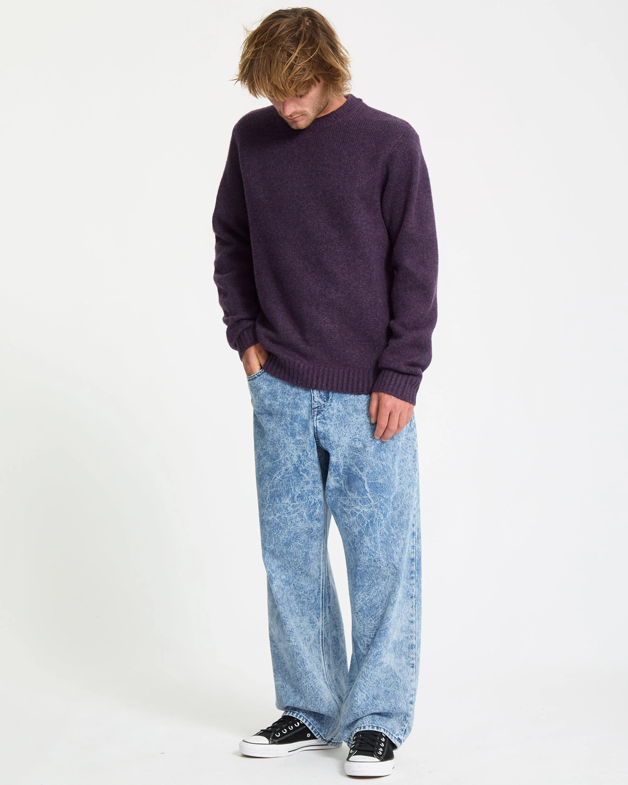 Edmonder Pullover - Dark Purple - Image 4