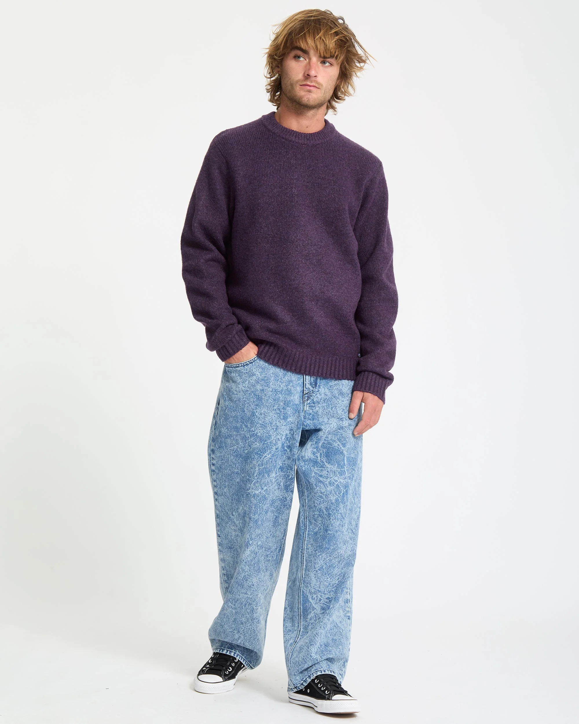 Edmonder Pullover - Dark Purple - Image 6
