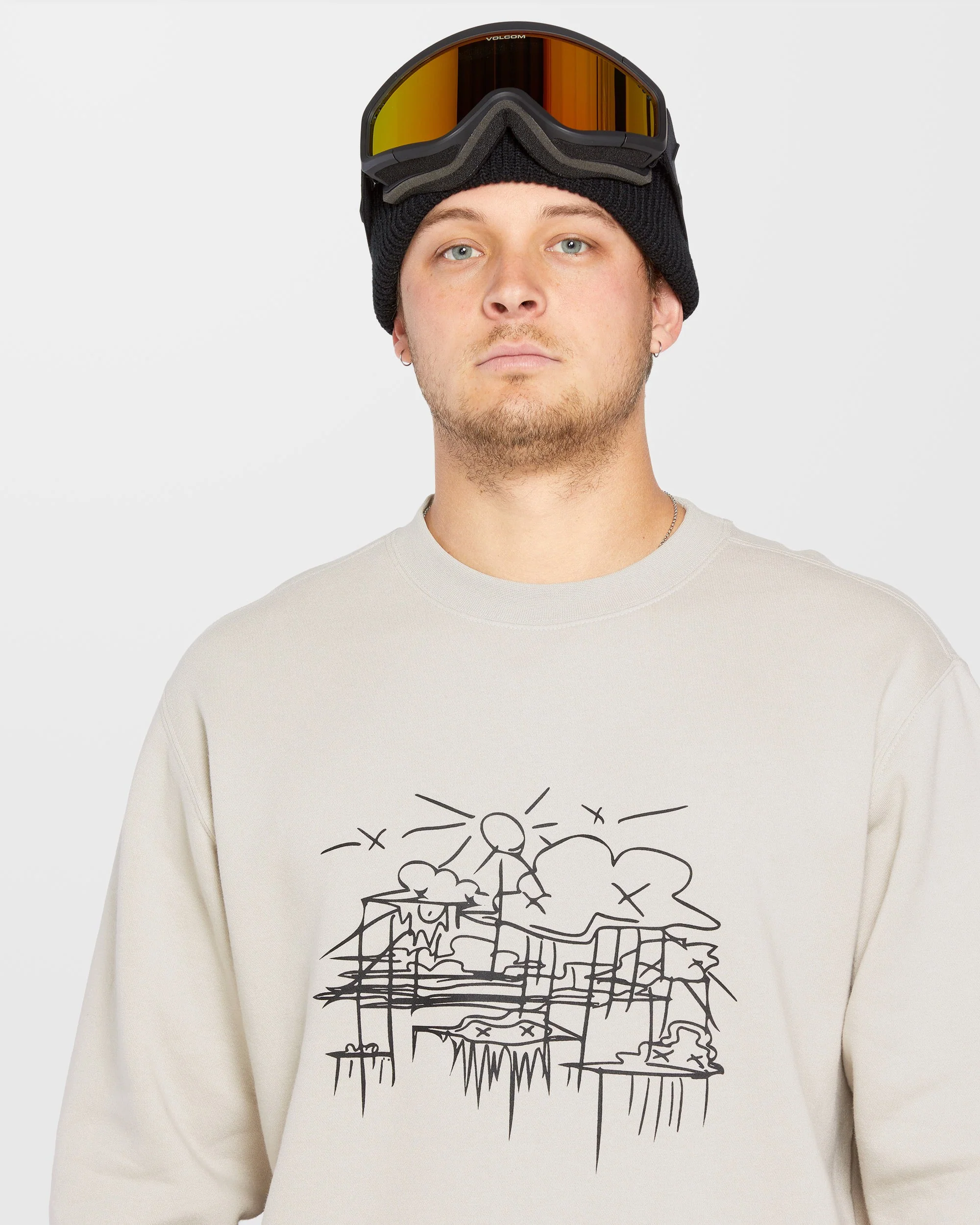 Essential Fleece Pullover - Stone - Image 6