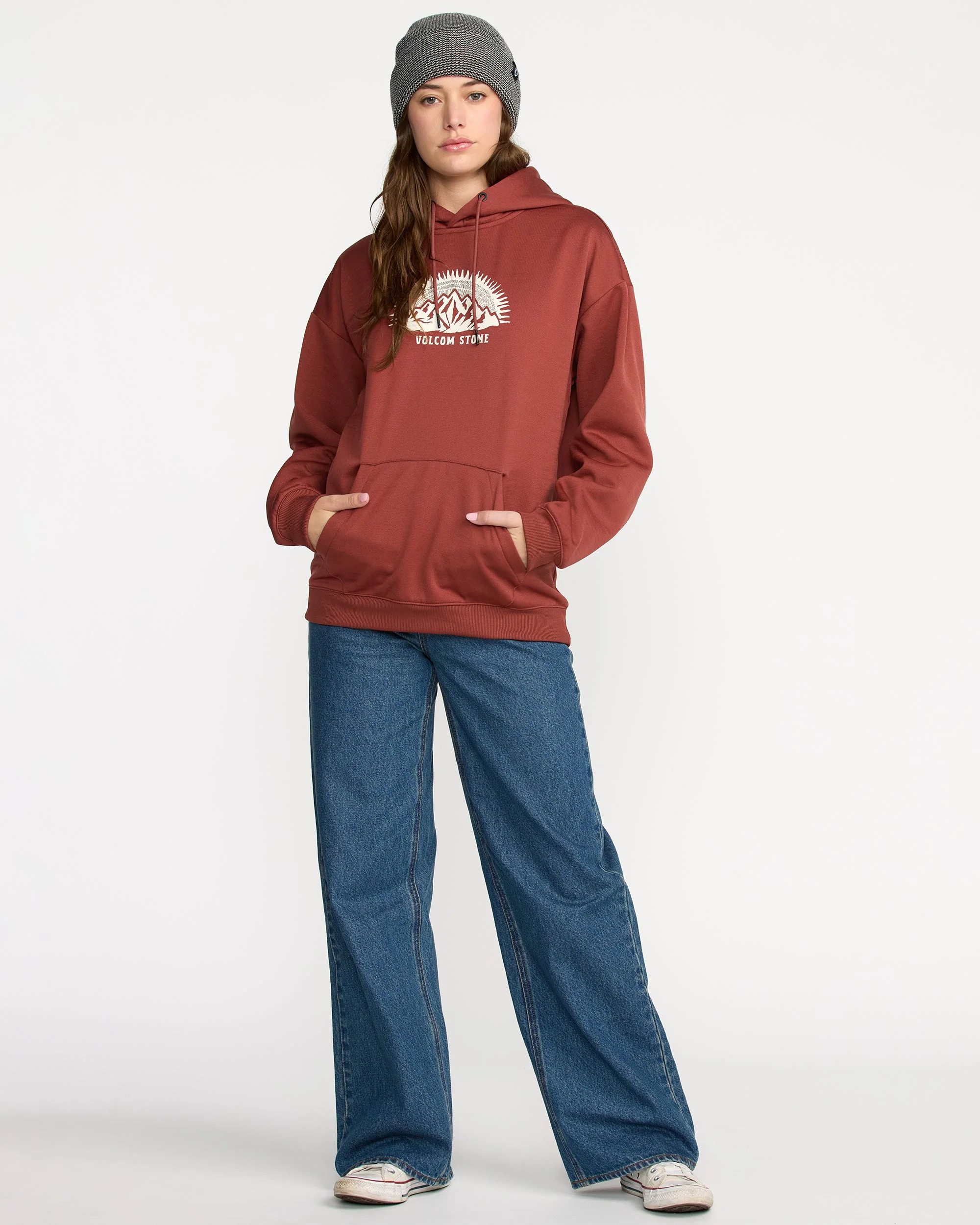 Essential Hydro Kapuzenpullover - Henna - Image 3