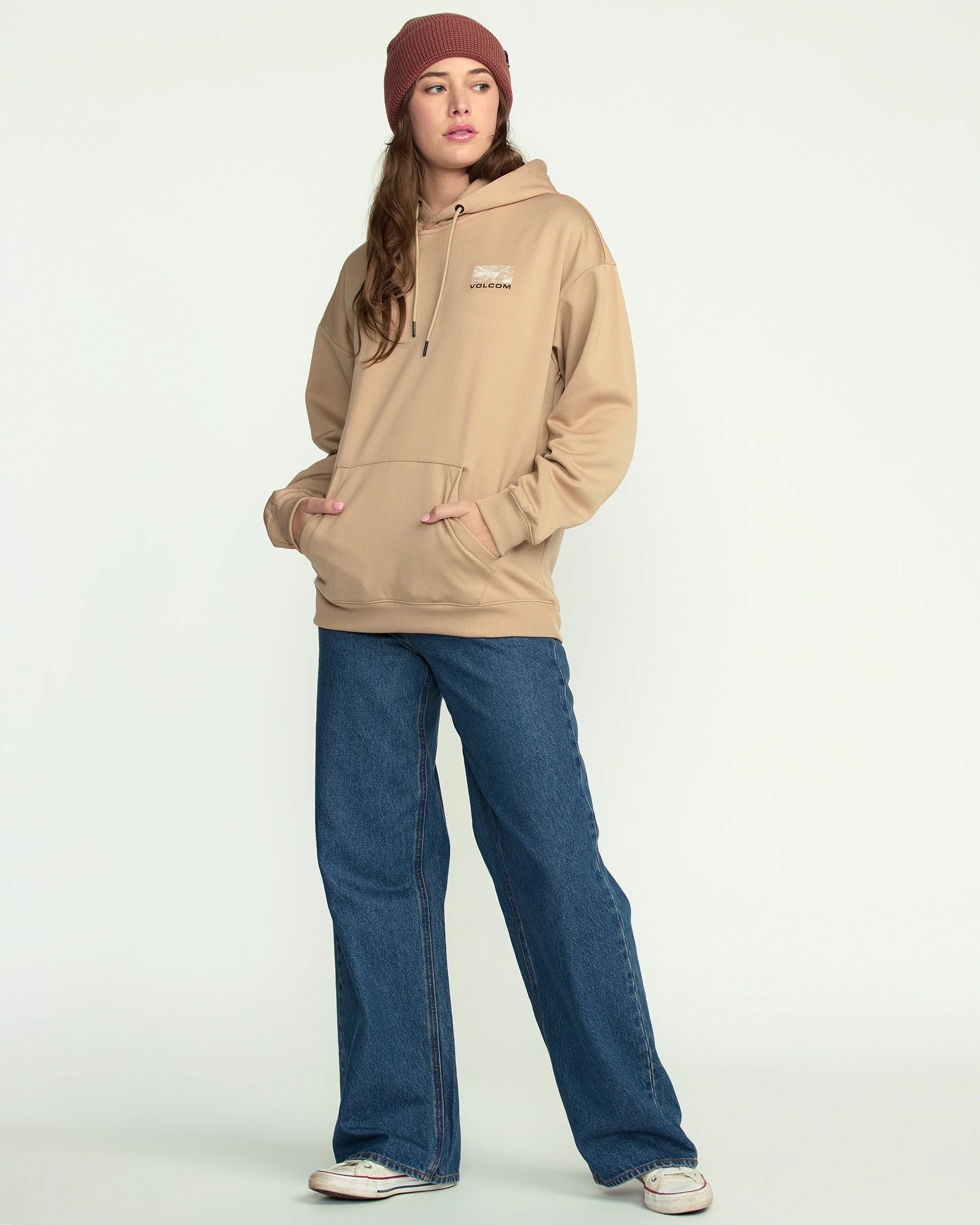 Essential Hydro Kapuzenpullover - Oatmeal - Image 3