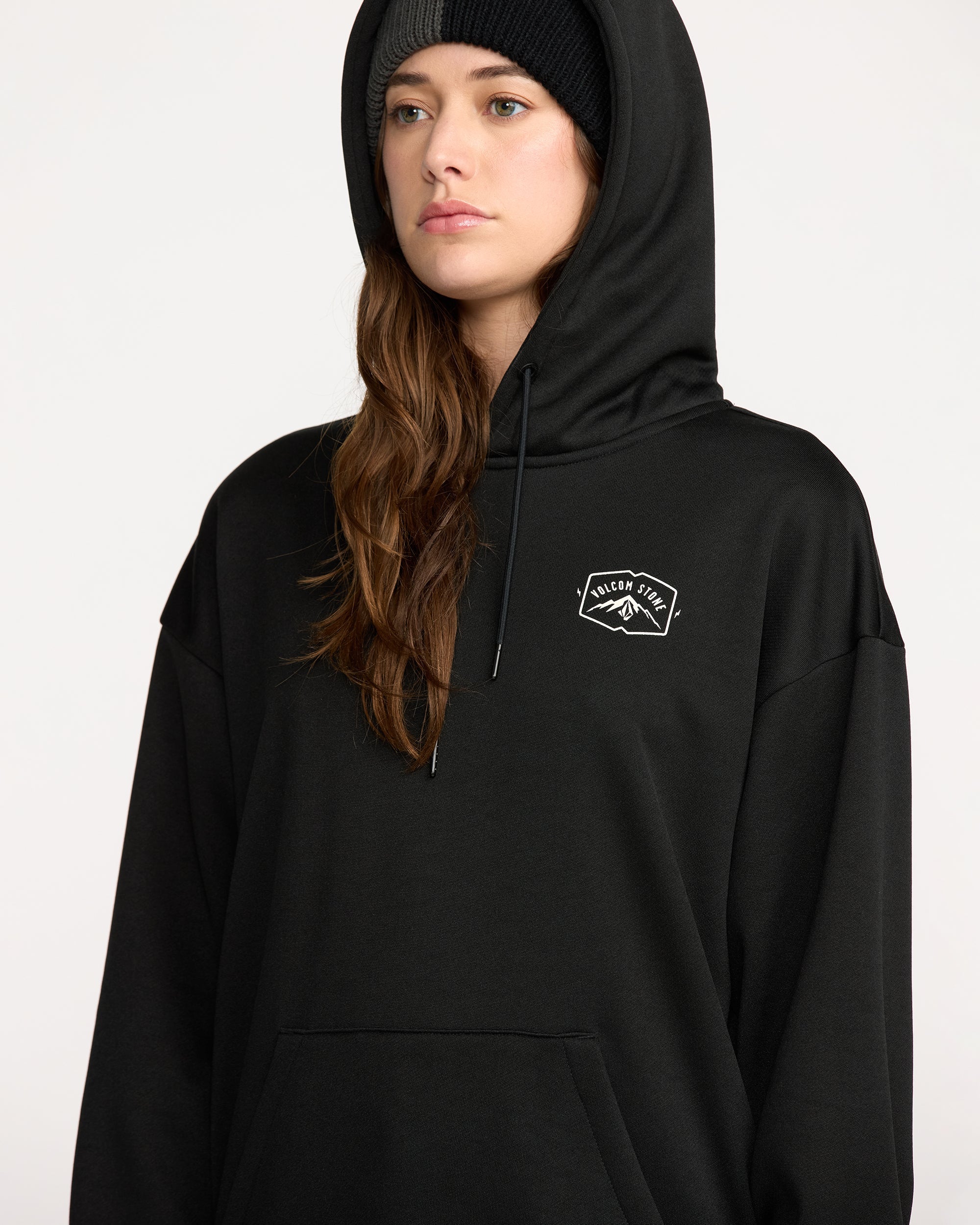 Essential Hydro Kapuzenpullover - Black - Image 5