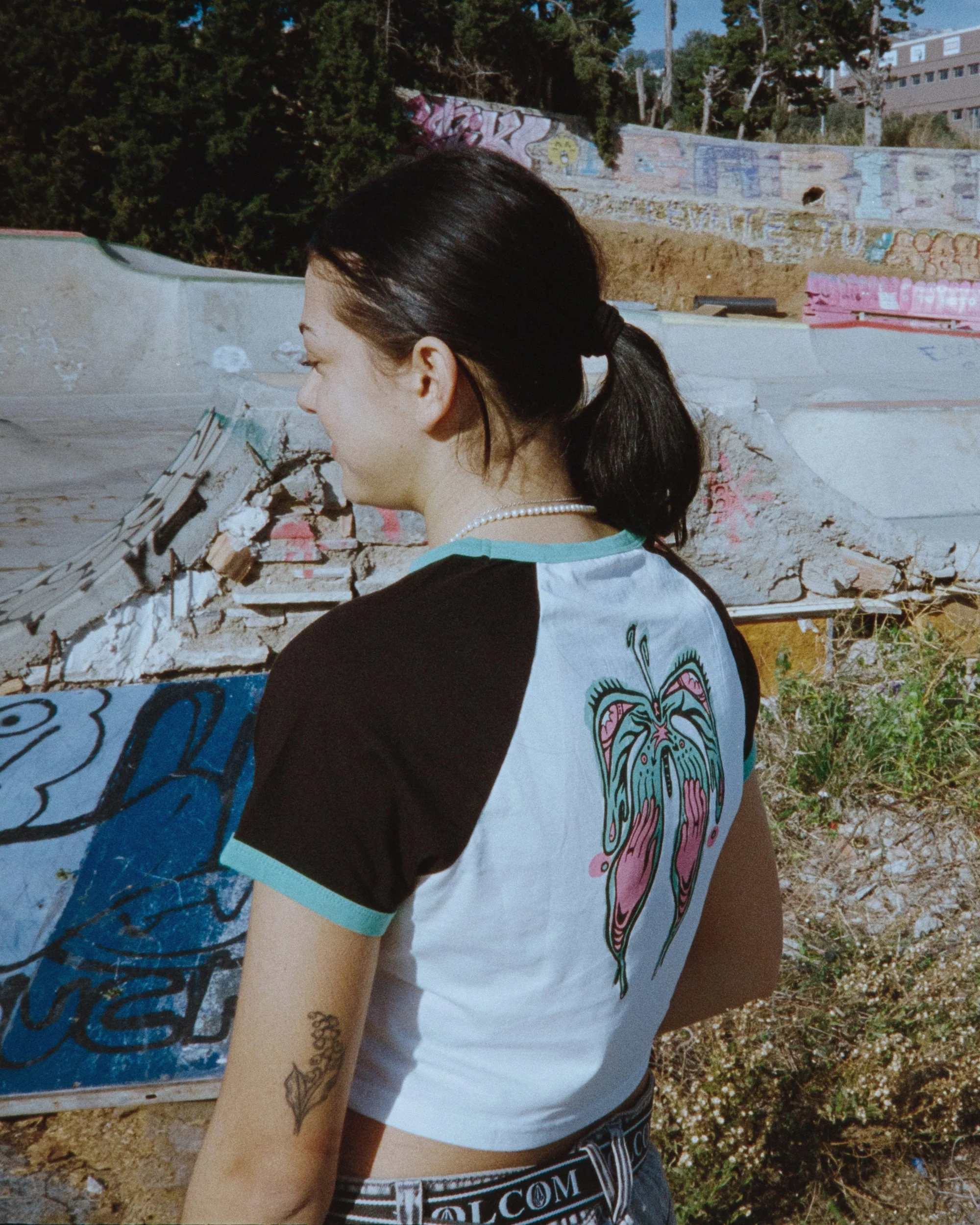 Alix 2 T-shirt - BLACK WHITE - Image 6