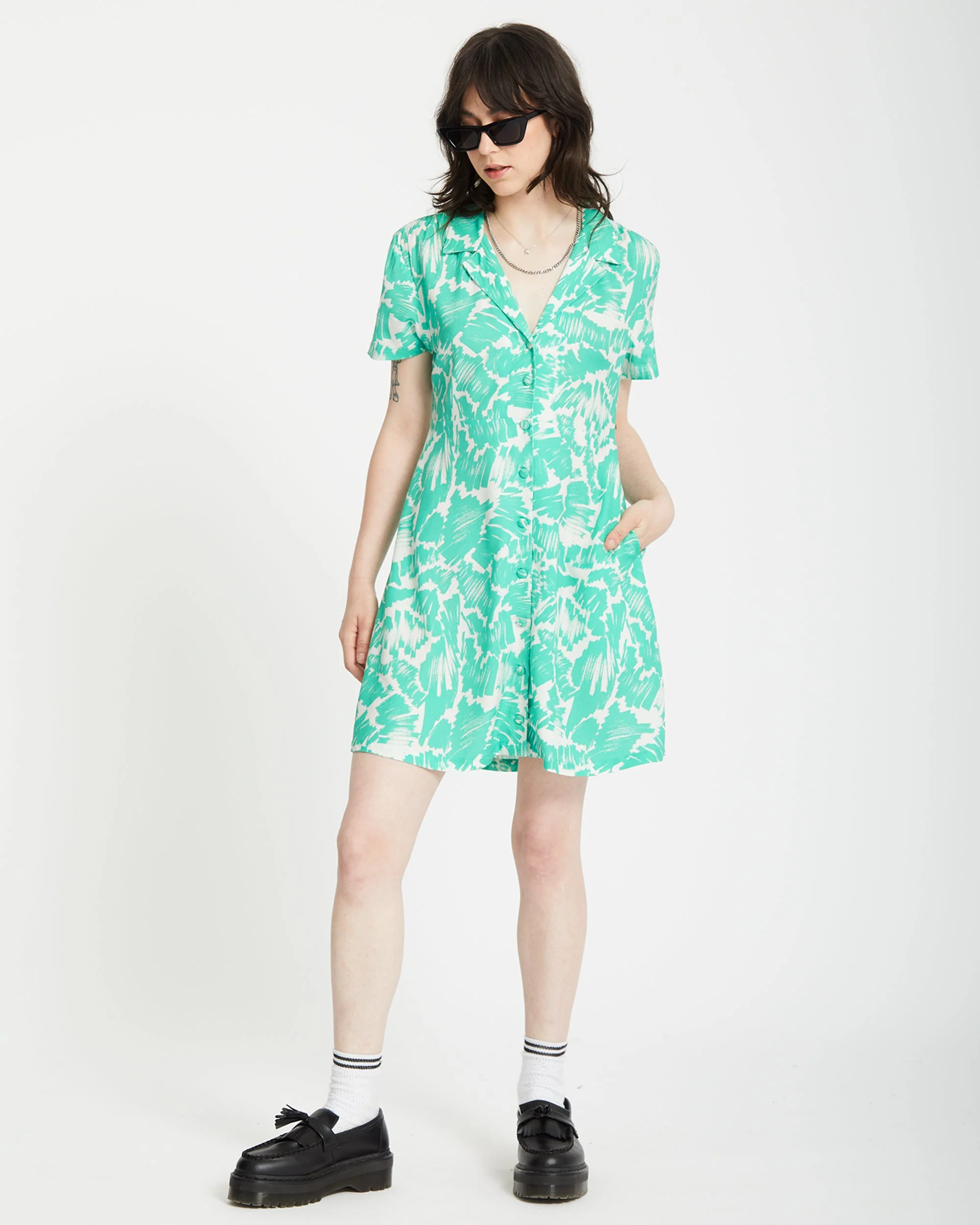 Alix Shirt Kleid - JADE - Image 6