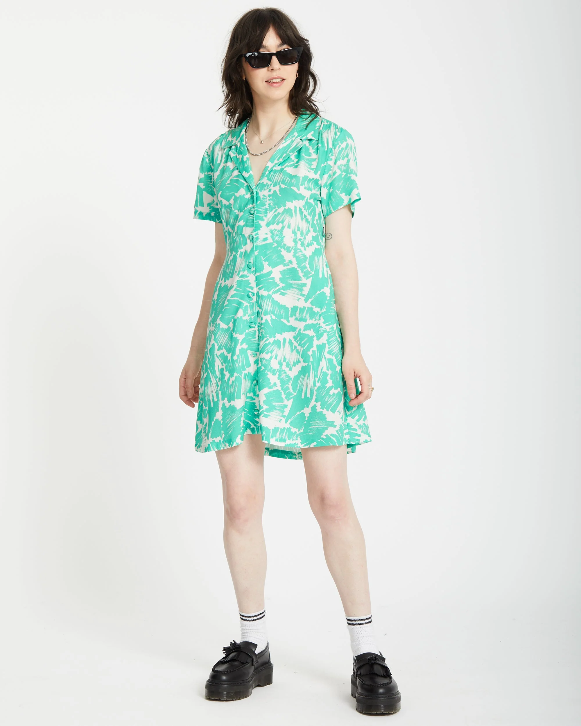 Alix Shirt Kleid - JADE - Image 8