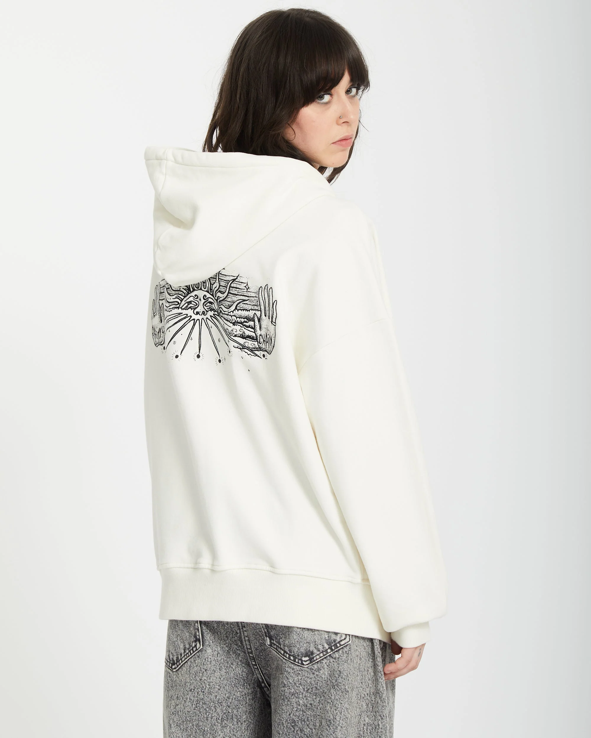 Alix Zip-up Kapuzenpullover - STAR WHITE - Image 2