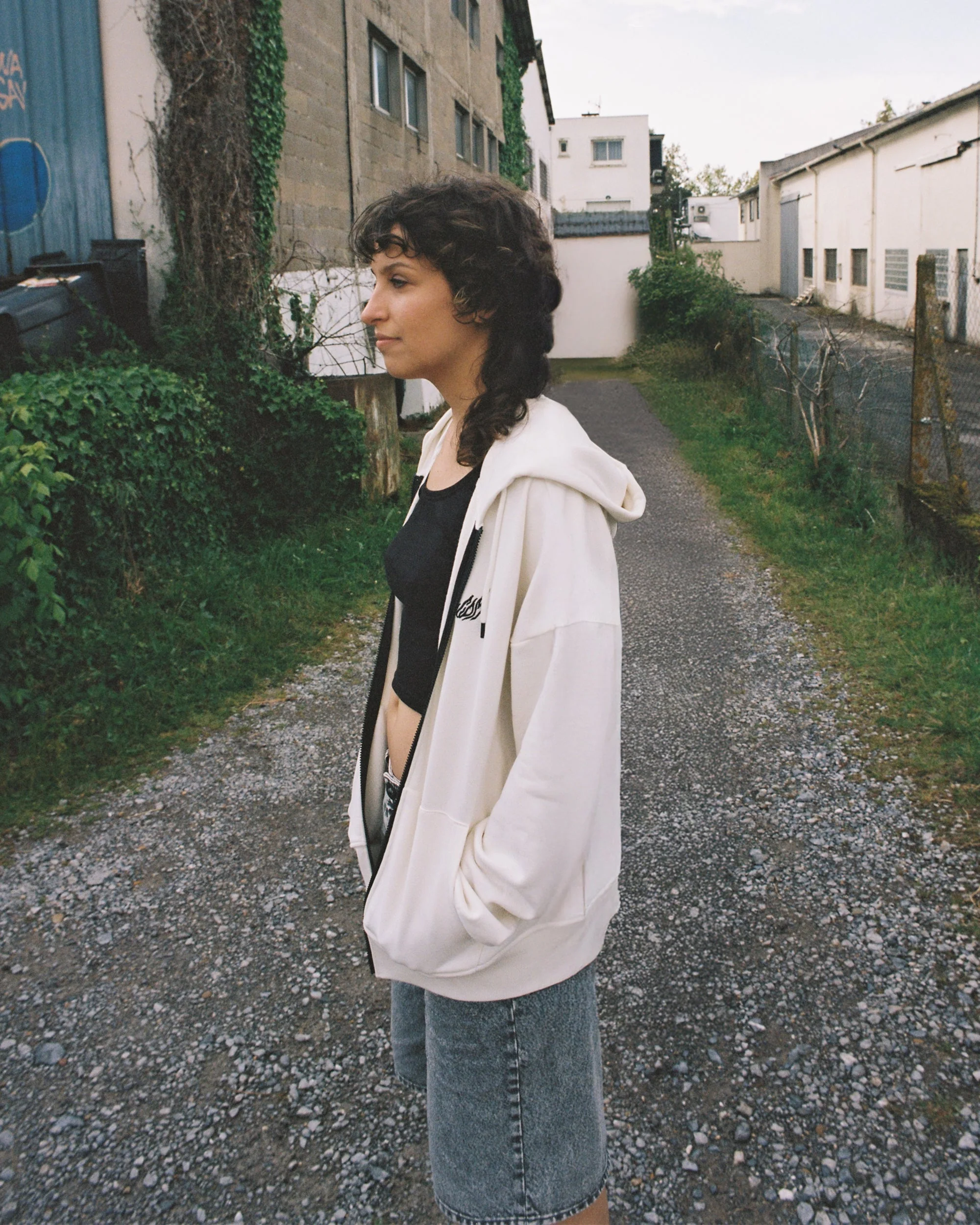 Alix Zip-up Kapuzenpullover - STAR WHITE - Image 4