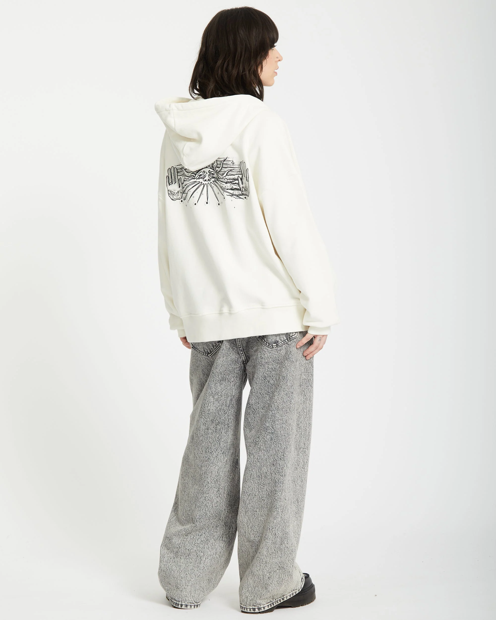 Alix Zip-up Kapuzenpullover - STAR WHITE - Image 5