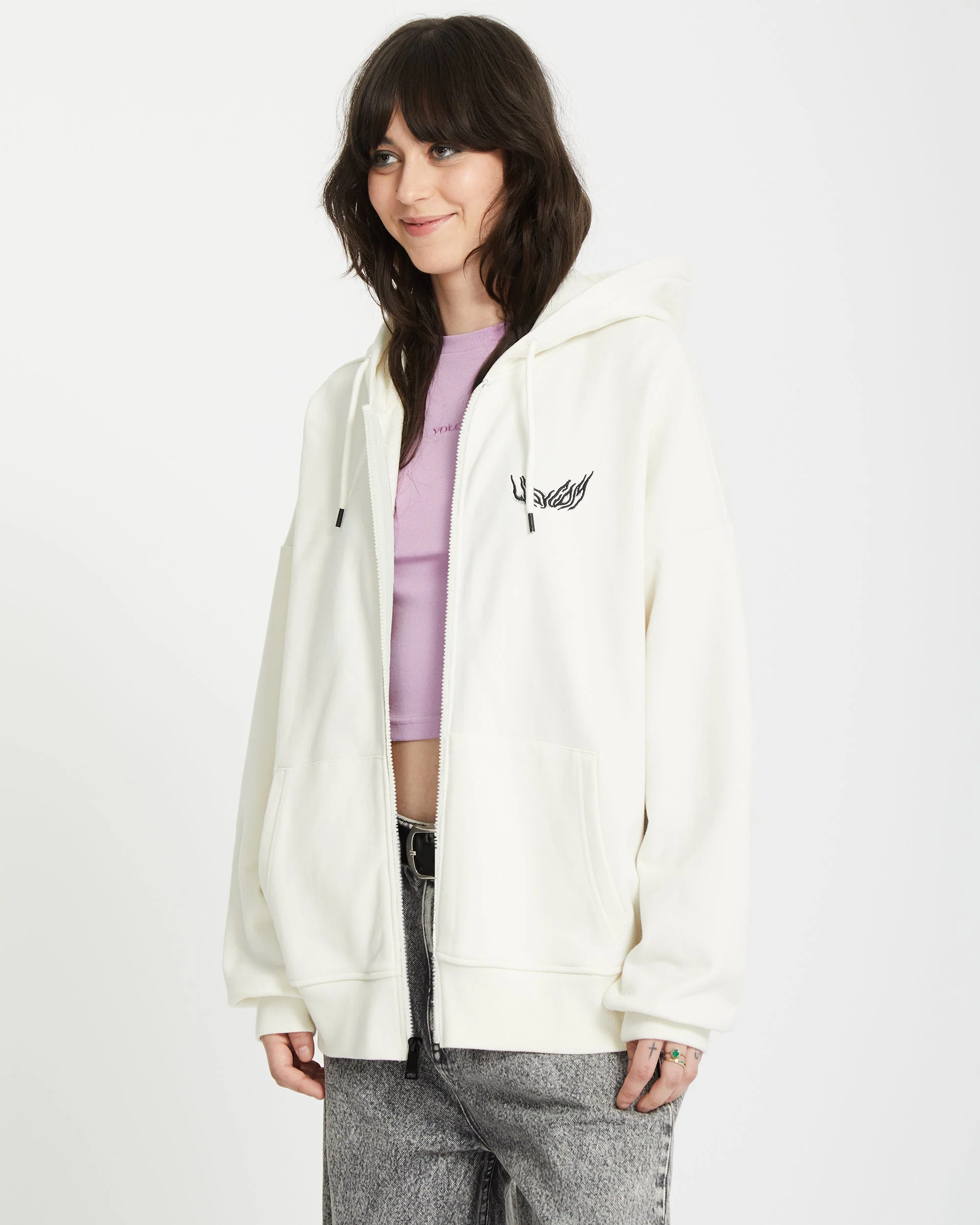 Alix Zip-up Kapuzenpullover - STAR WHITE - Image 7