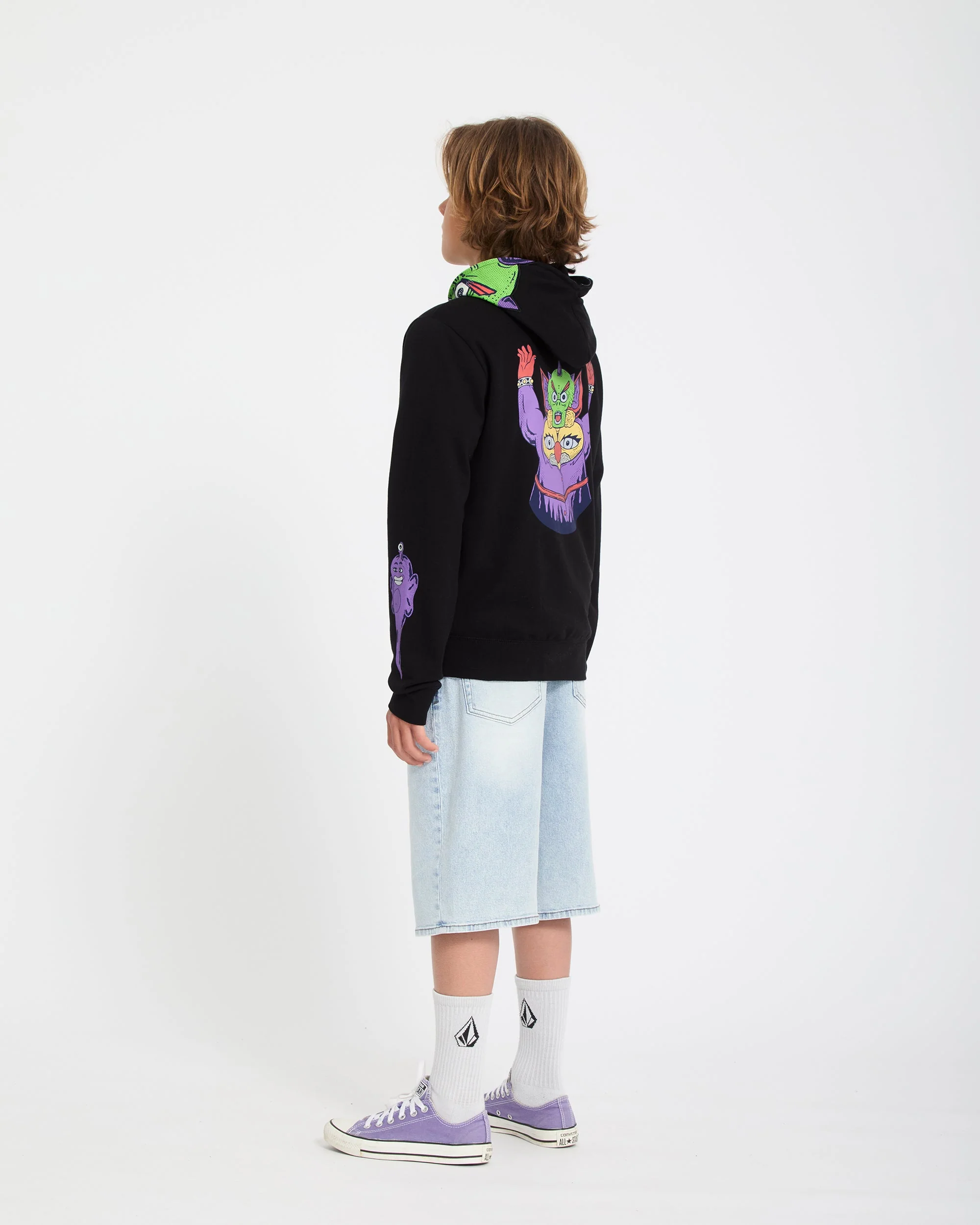 Ben Sanair Full Zip Hoodie - Black - (KINDER) - Image 10
