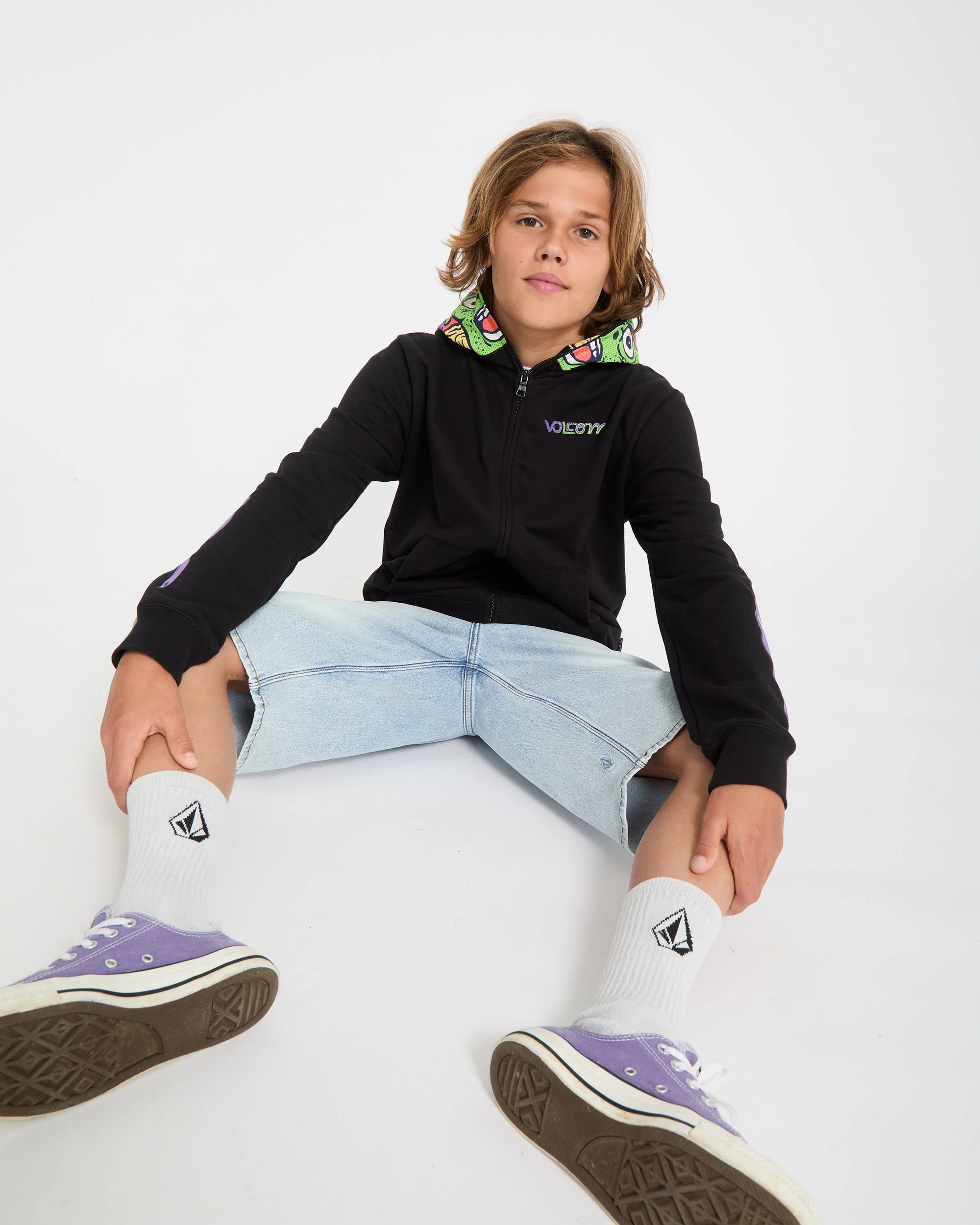 Ben Sanair Full Zip Hoodie - Black - (KINDER) - Image 11