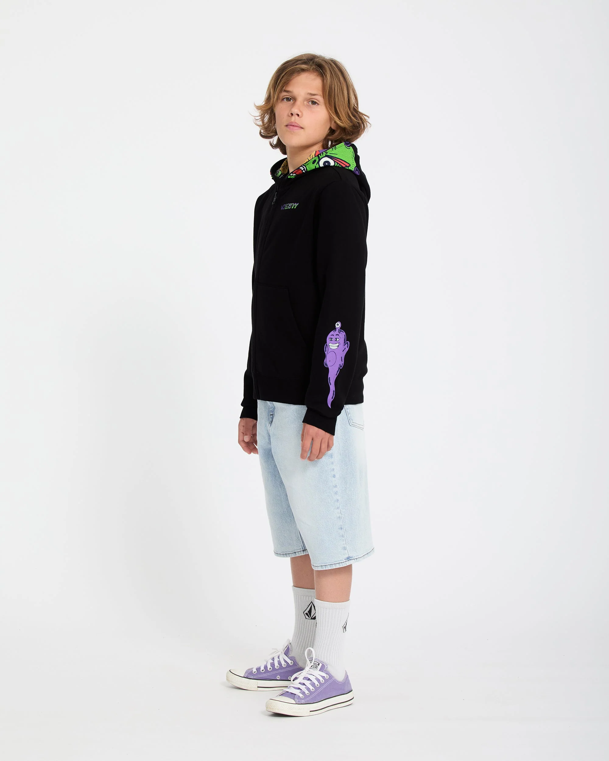 Ben Sanair Full Zip Hoodie - Black - (KINDER) - Image 13