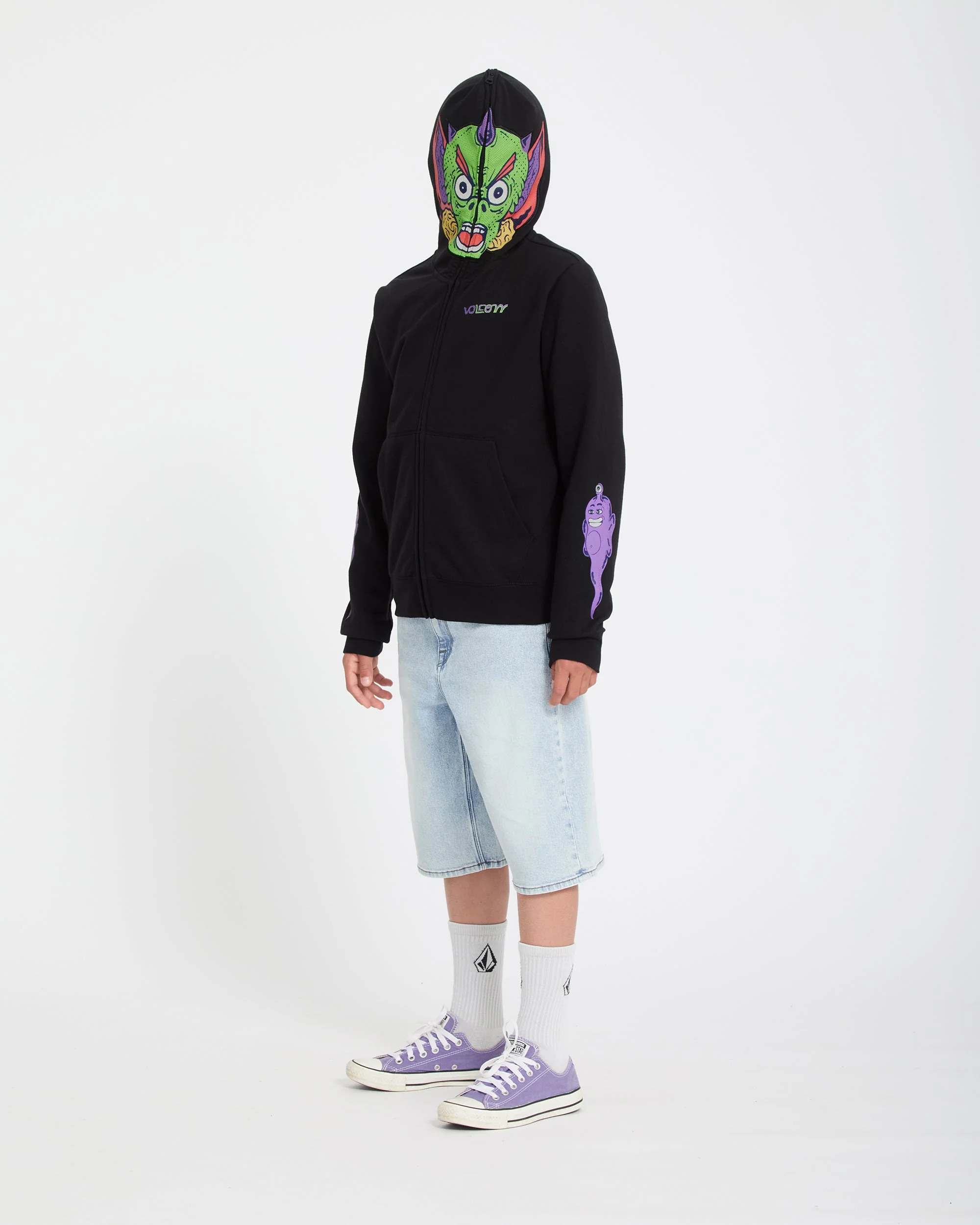 Ben Sanair Full Zip Hoodie - Black - (KINDER) - Image 14