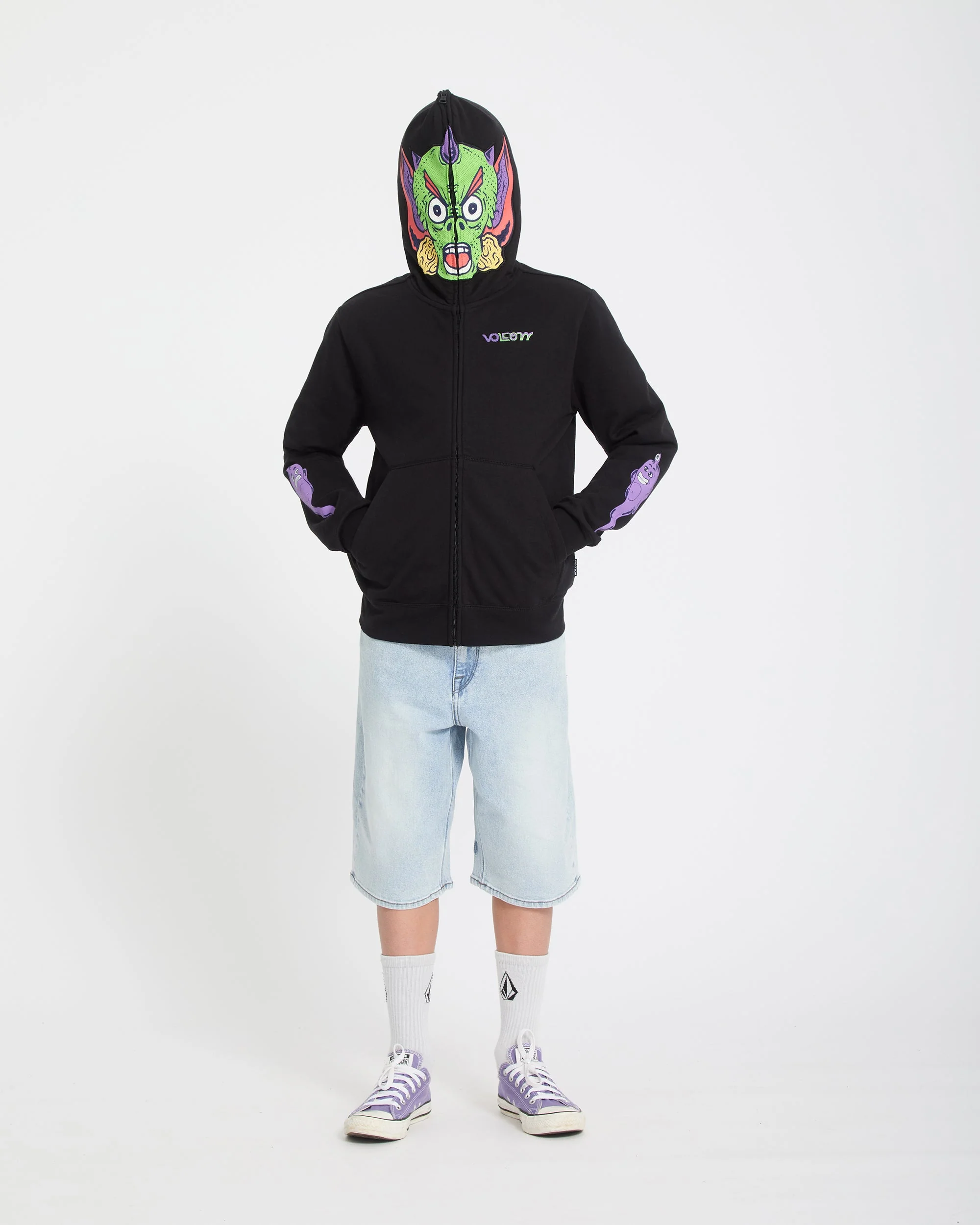 Ben Sanair Full Zip Hoodie - Black - (KINDER) - Image 15