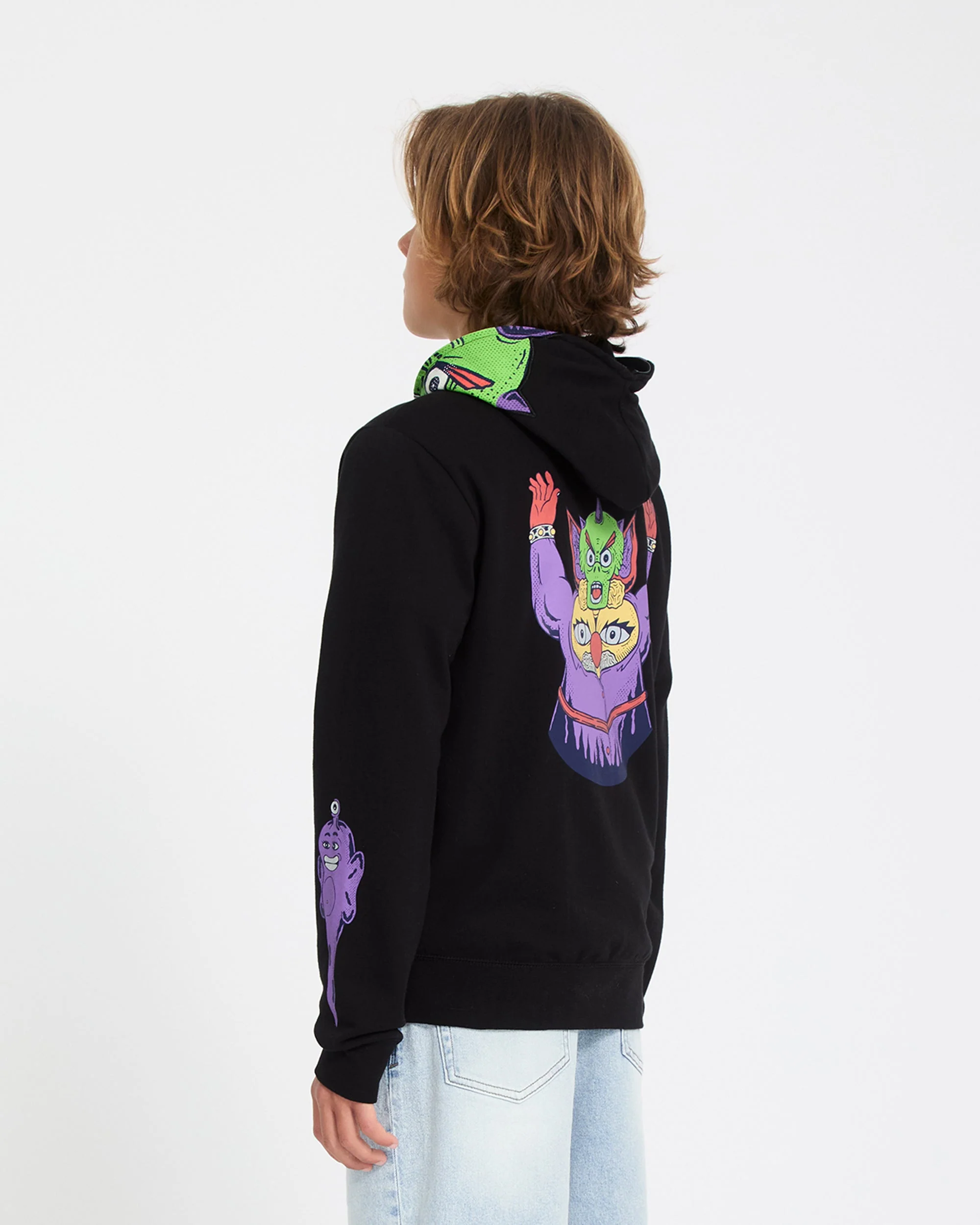 Ben Sanair Full Zip Hoodie - Black - (KINDER) - Image 2