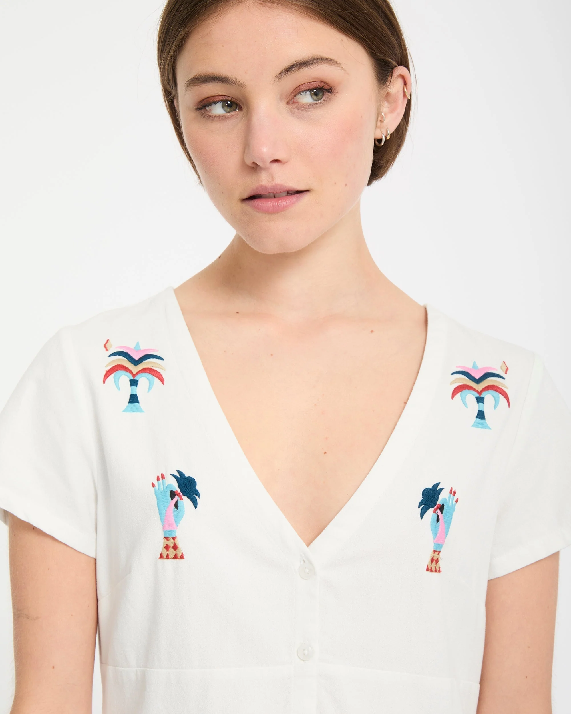 Bruno Lucas Hemdkleid - Off White - Image 7