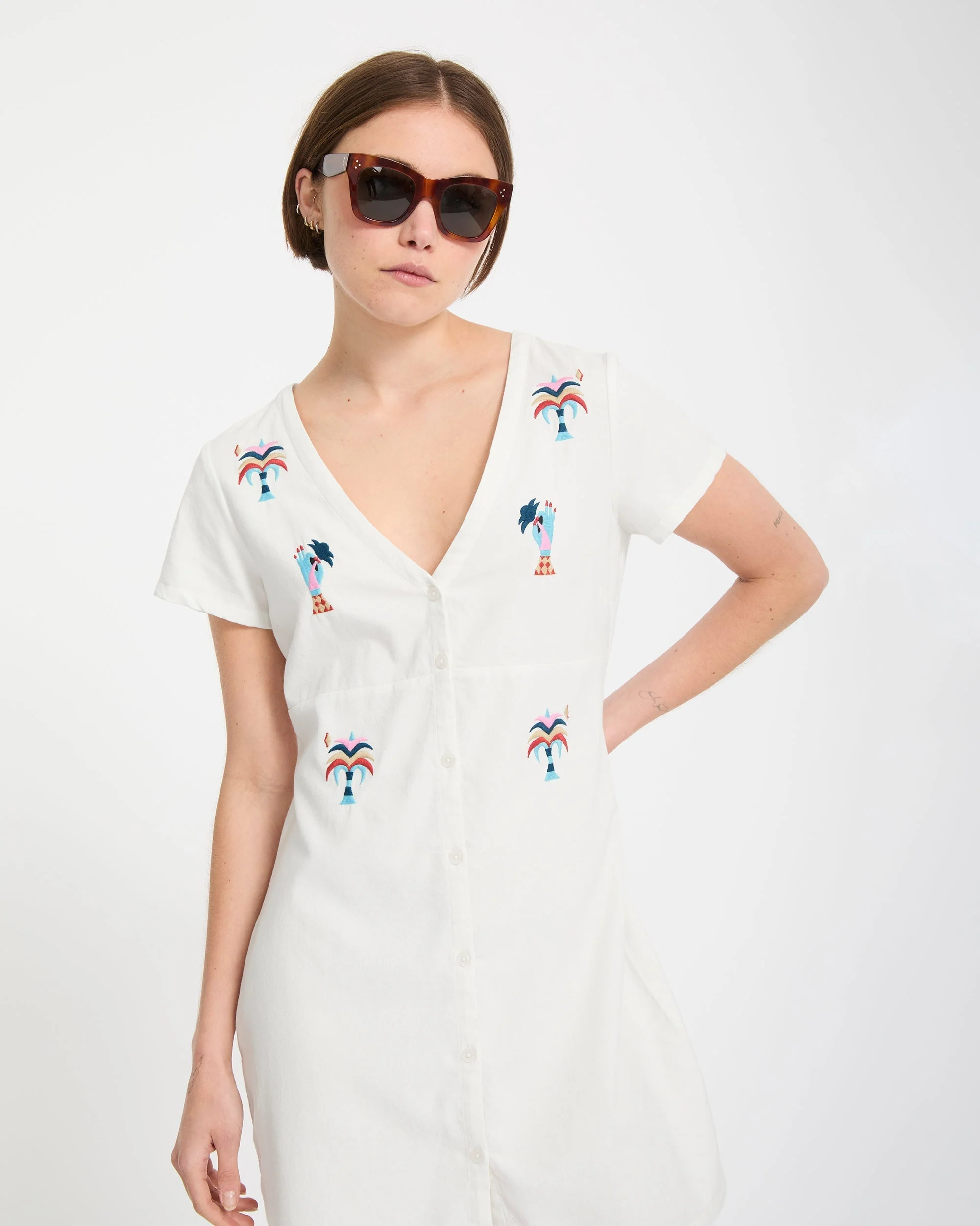 Bruno Lucas Hemdkleid - Off White - Image 9