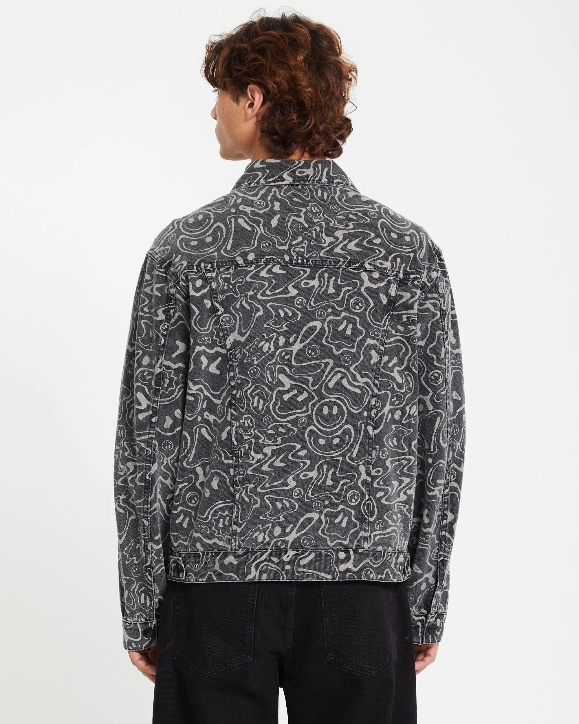Filip Rygalski Denim Jacke - BLACK PRINT - Image 2