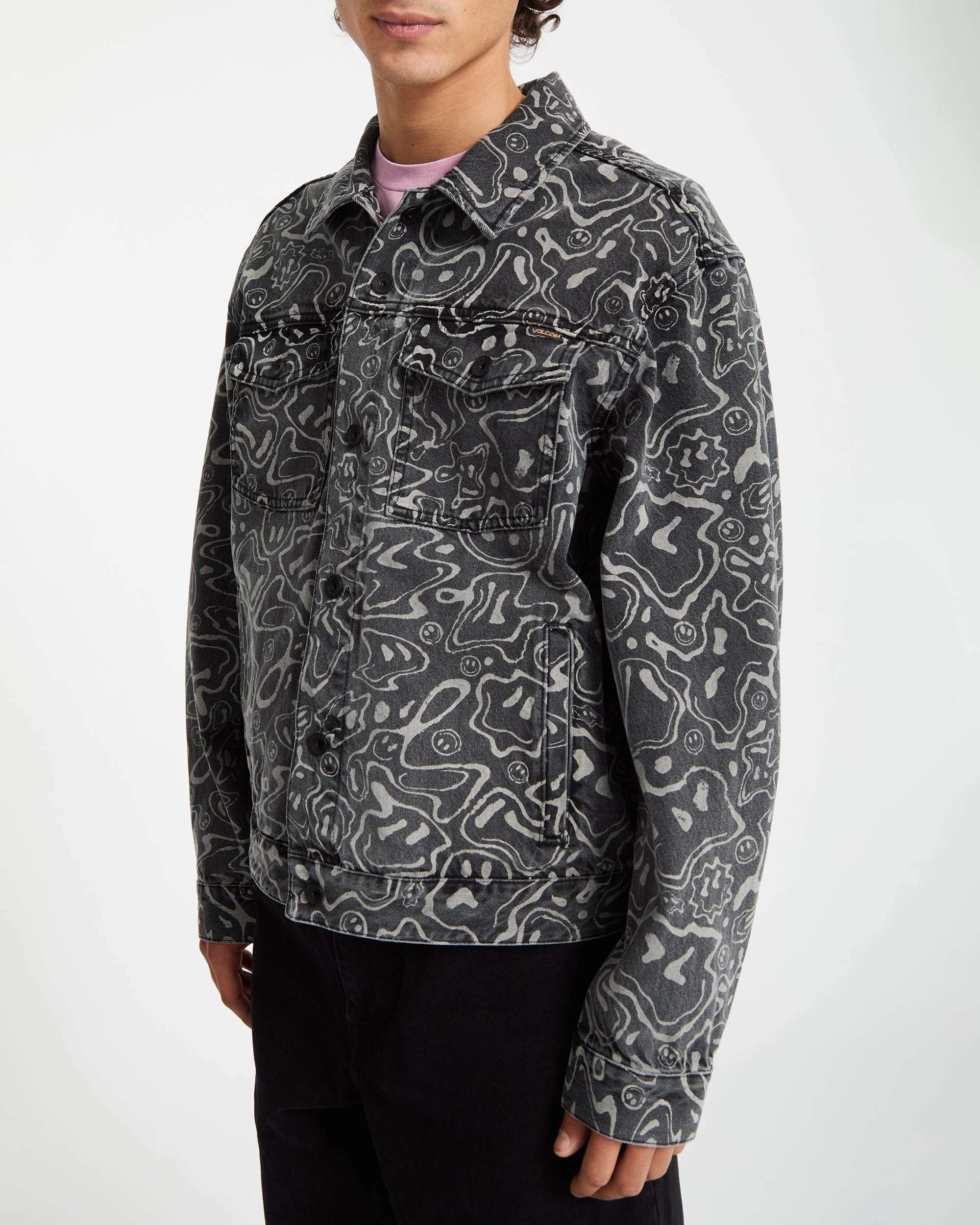 Filip Rygalski Denim Jacke - BLACK PRINT - Image 6