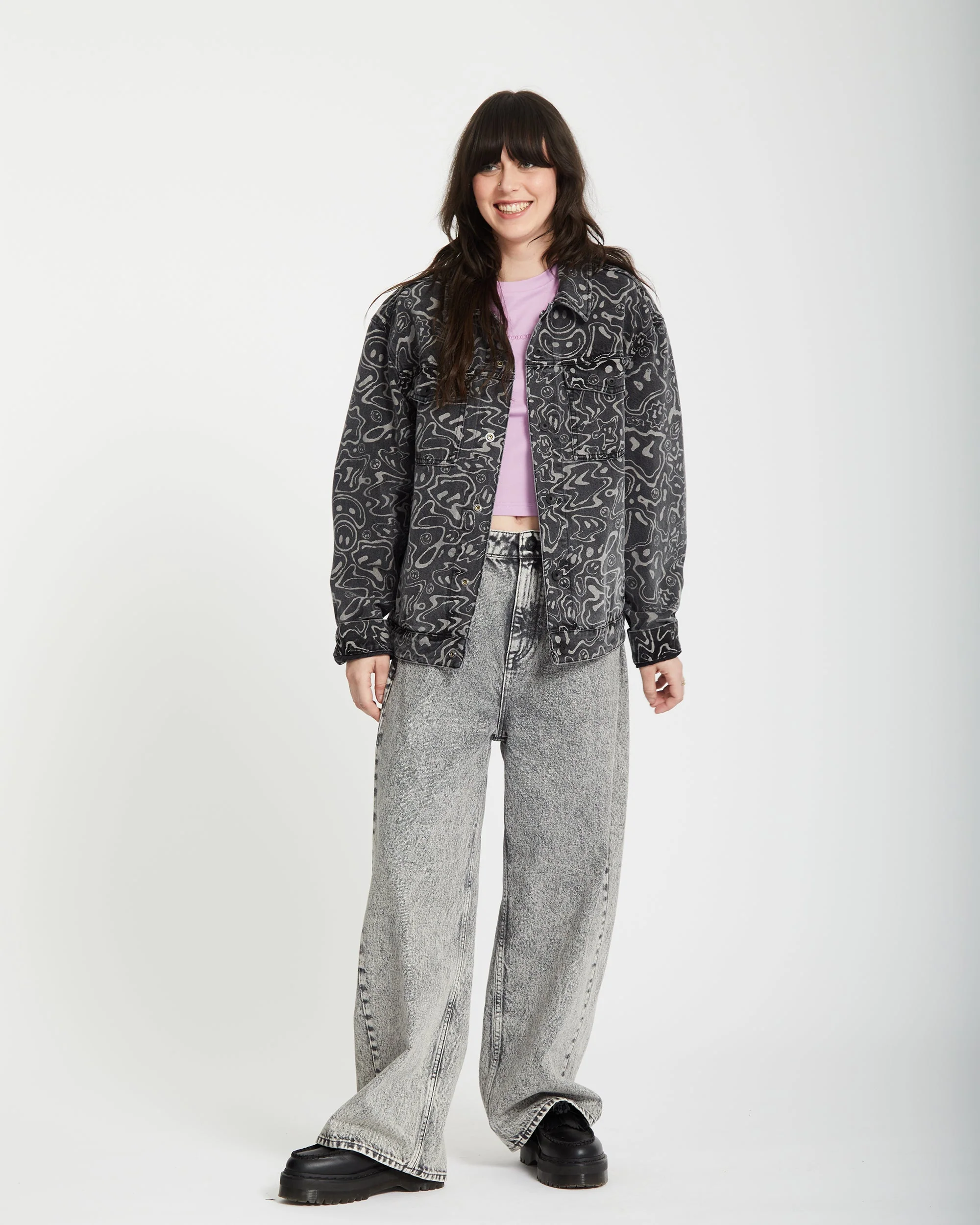 Filip Rygalski Denim Jacke - BLACK PRINT - Image 9