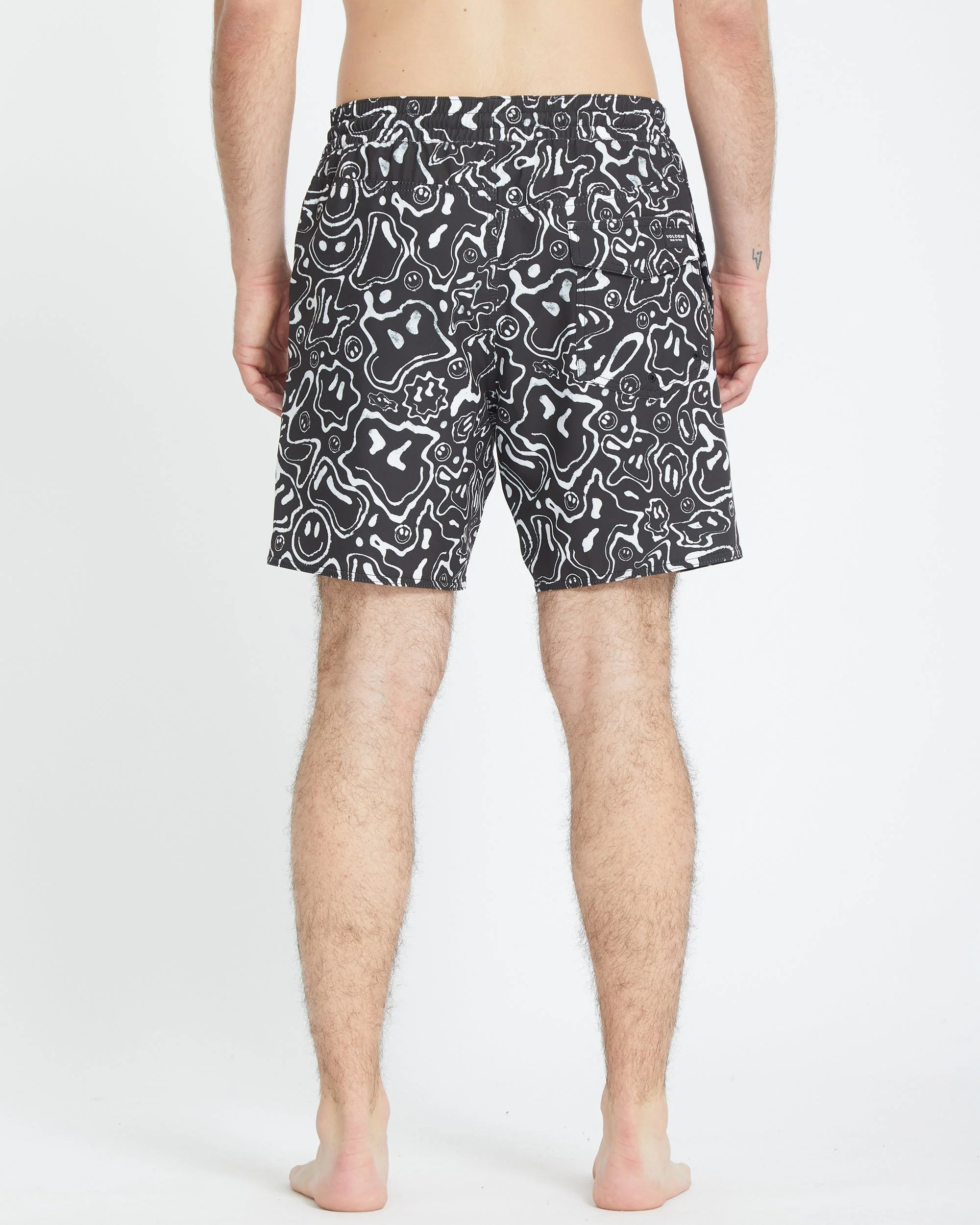 Filip Rygalski Smile Trunk 17" Boardshorts - BLACK - Image 2