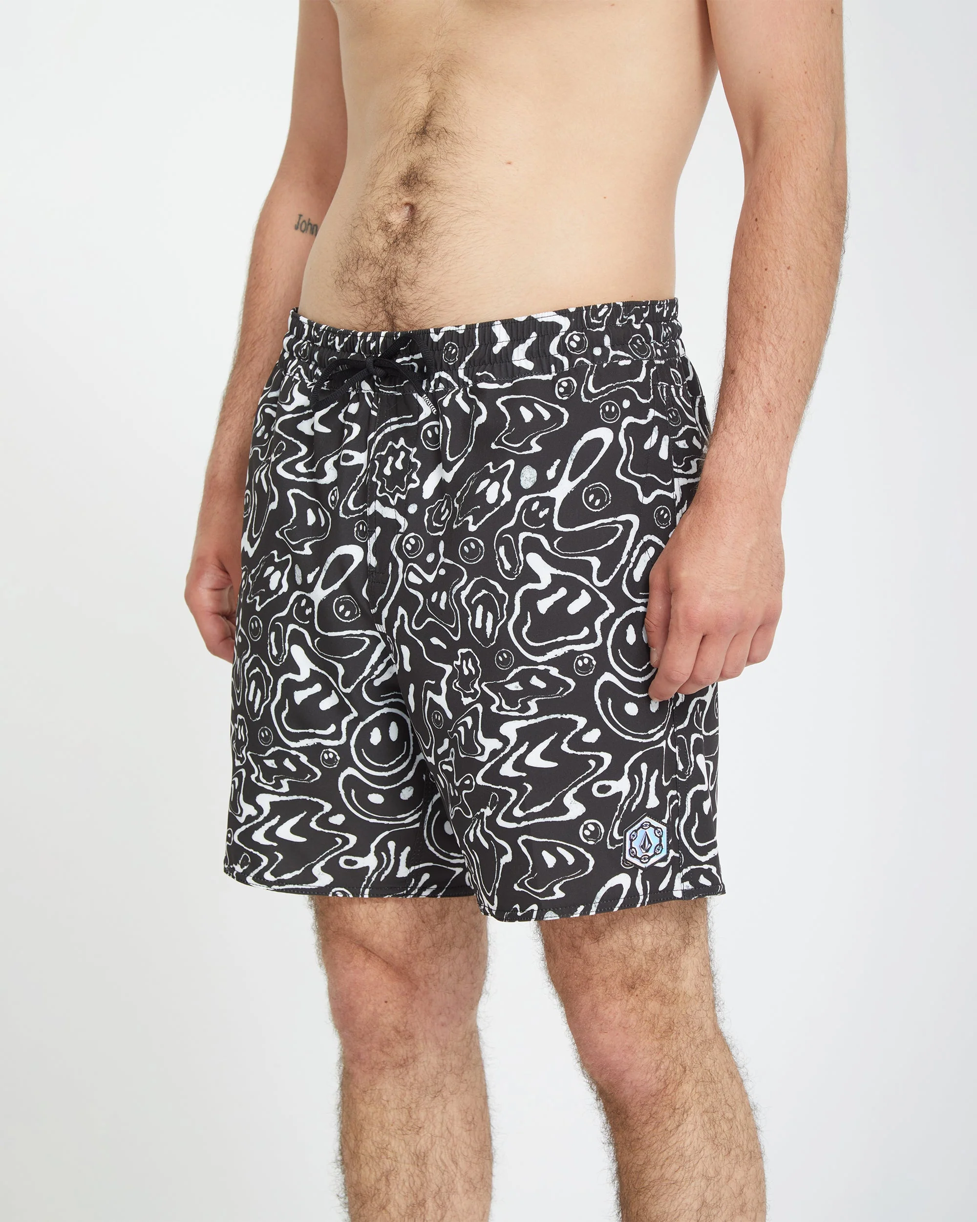 Filip Rygalski Smile Trunk 17" Boardshorts - BLACK - Image 3