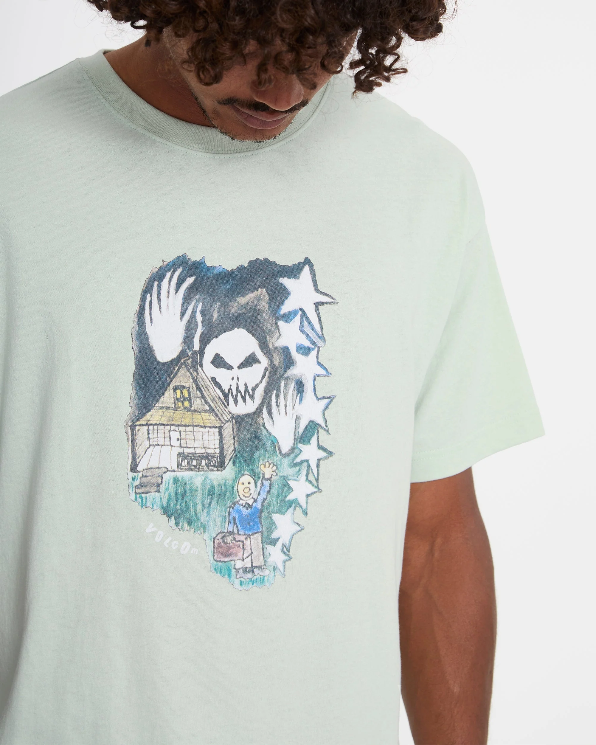 Issam Auptel T-Shirt - Pale Aqua - Image 10