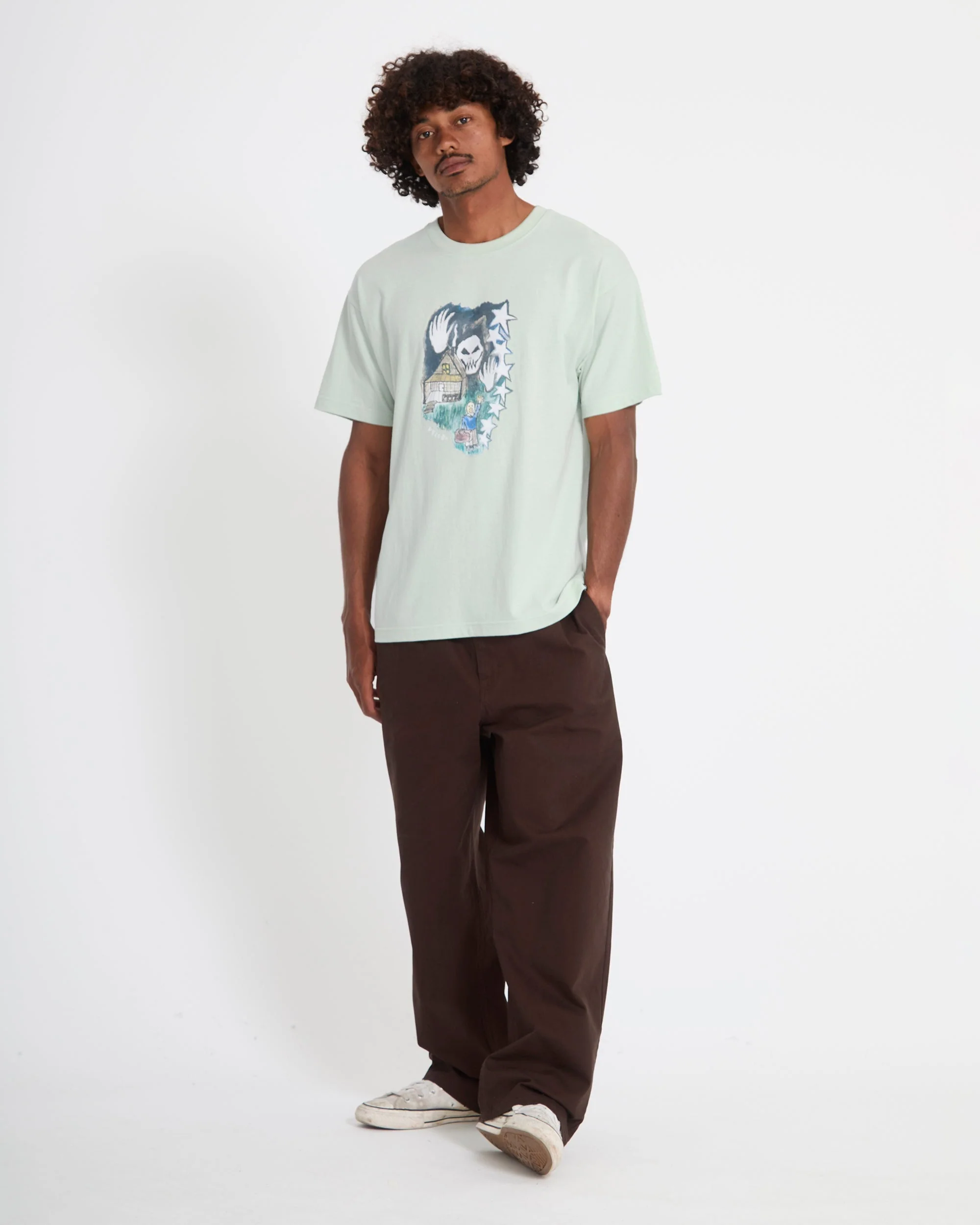 Issam Auptel T-Shirt - Pale Aqua - Image 8