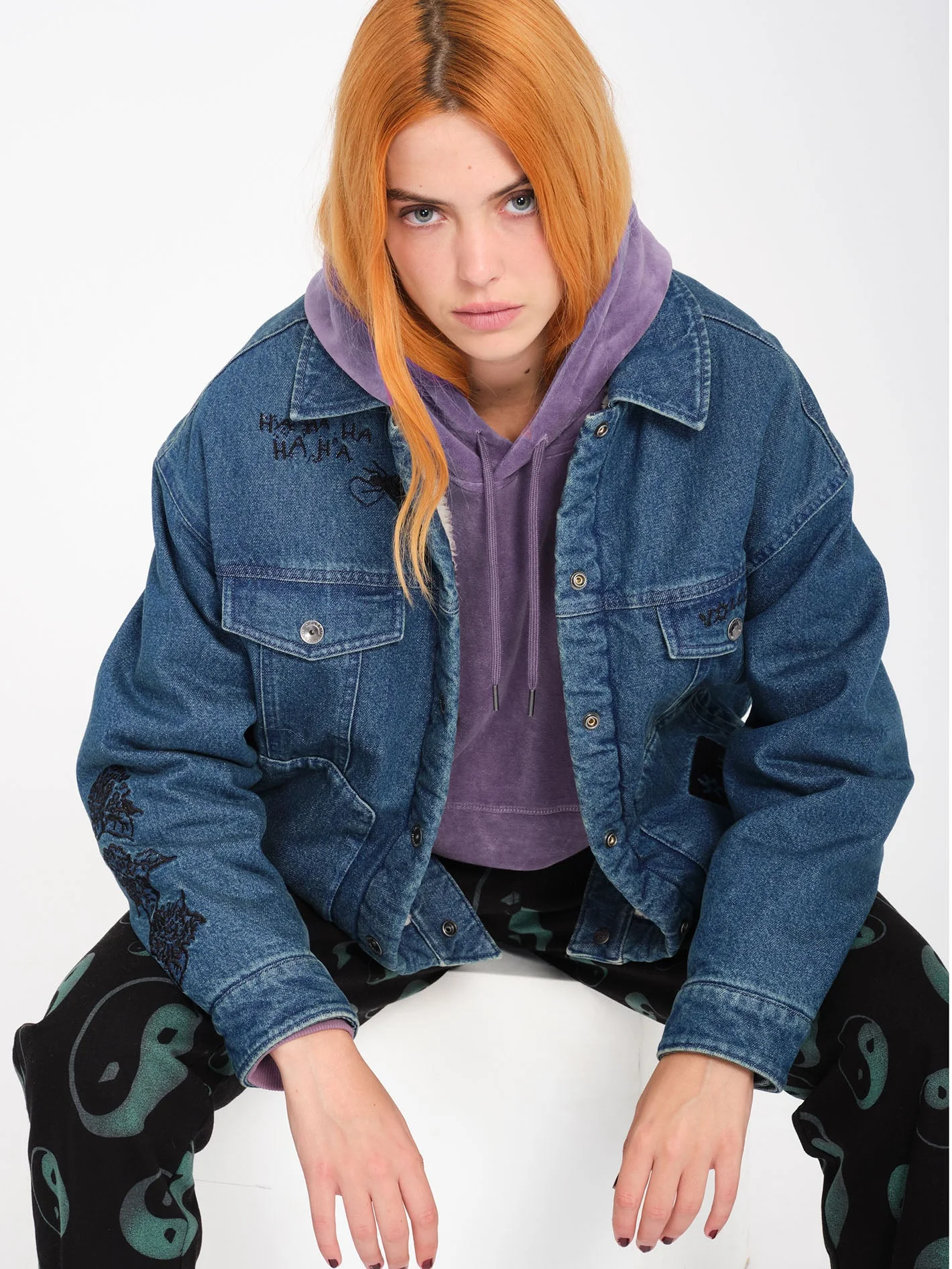 Keutchi Denim Jacke - Vintage Marbled Indigo - Image 10