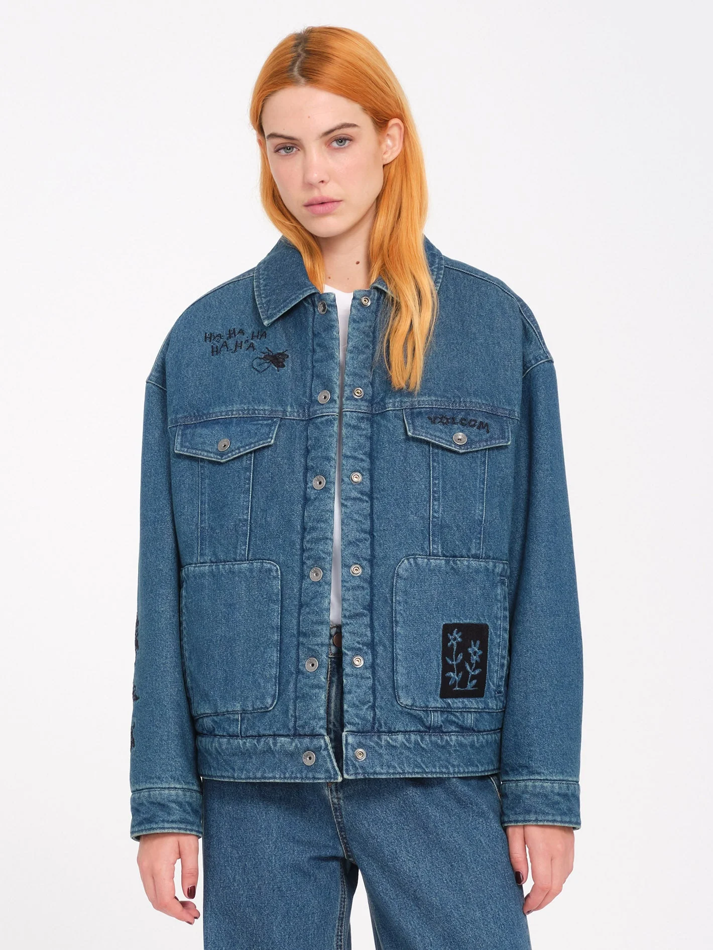 Keutchi Denim Jacke - Vintage Marbled Indigo - Image 3