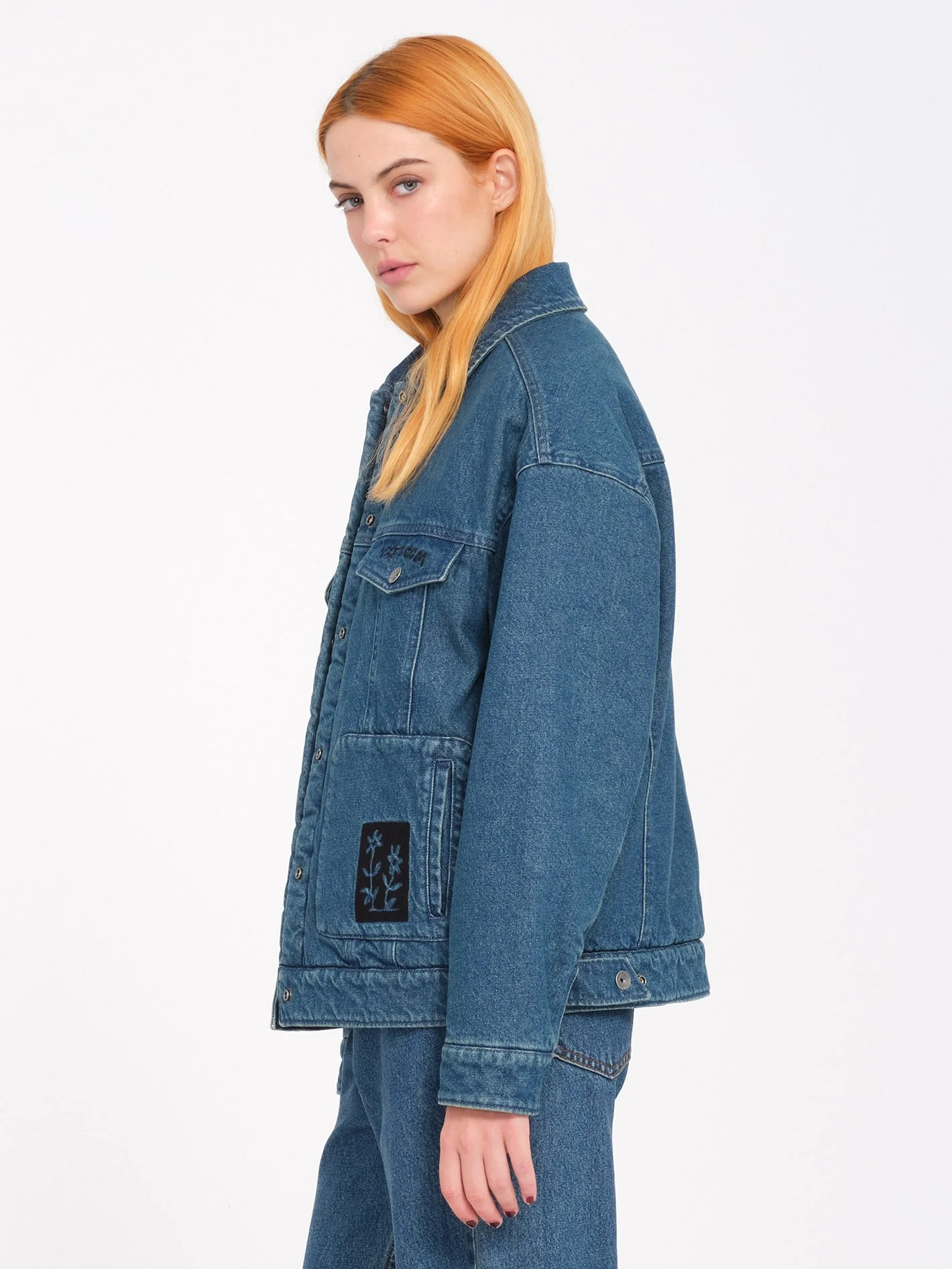 Keutchi Denim Jacke - Vintage Marbled Indigo - Image 4