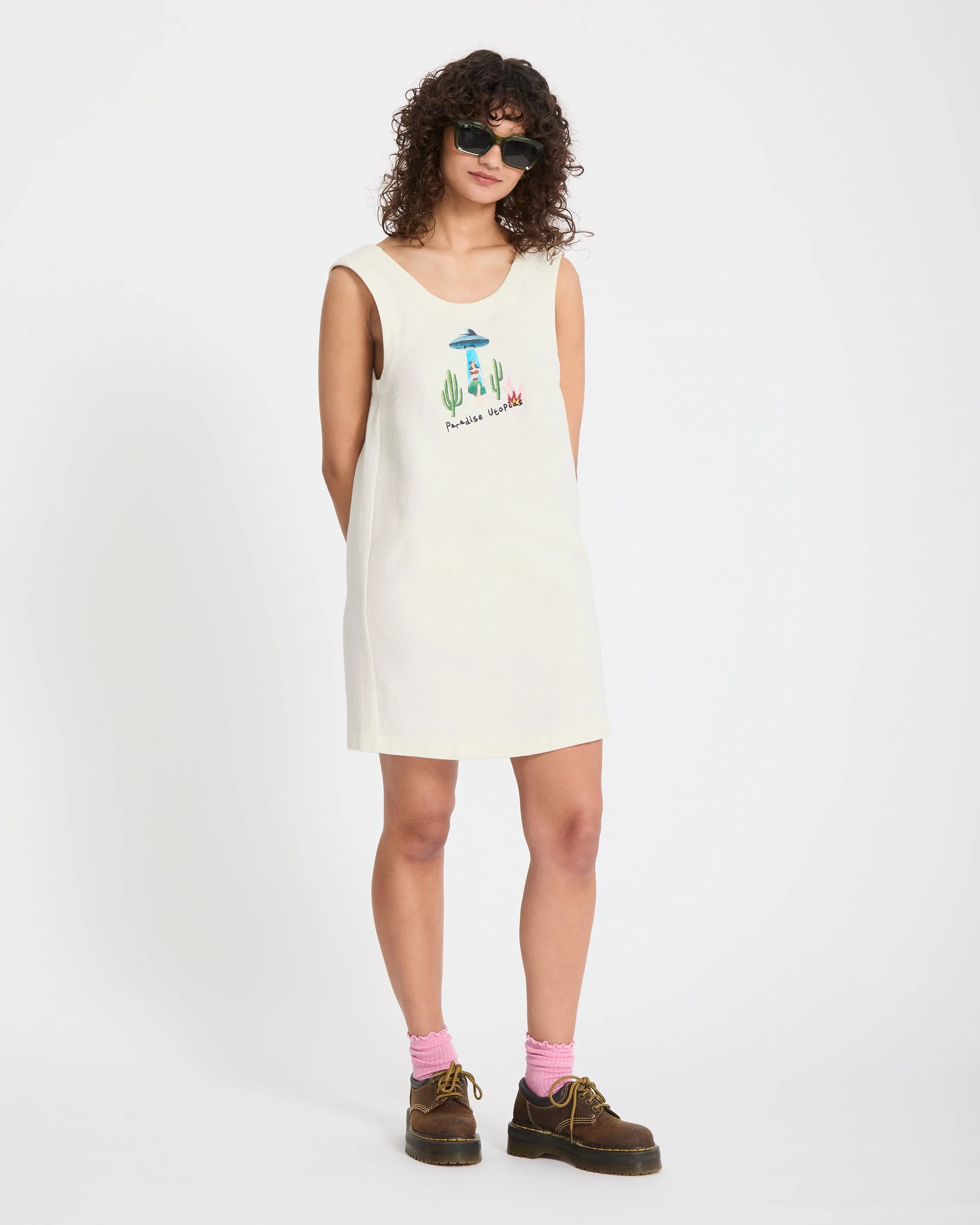 Mickey Mason Kleid - Dirty White - Image 8