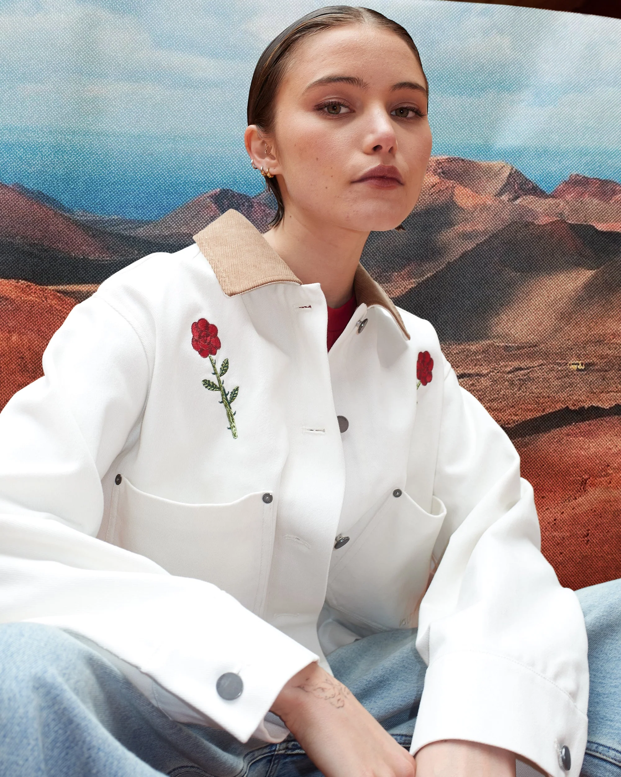 Mickey Mason Jacke - Off White - Image 6