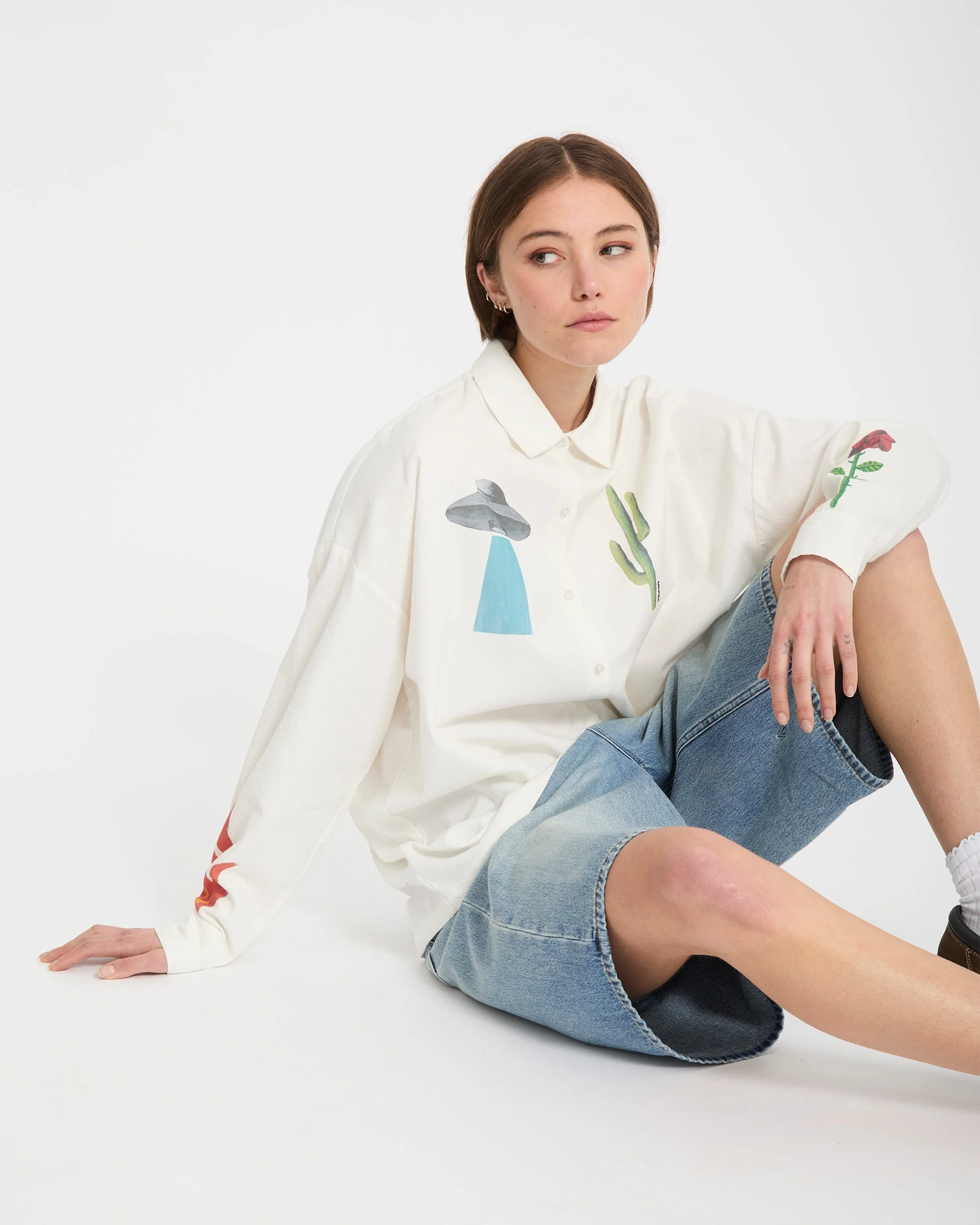Mickey Mason Hemd - Off White - Image 12