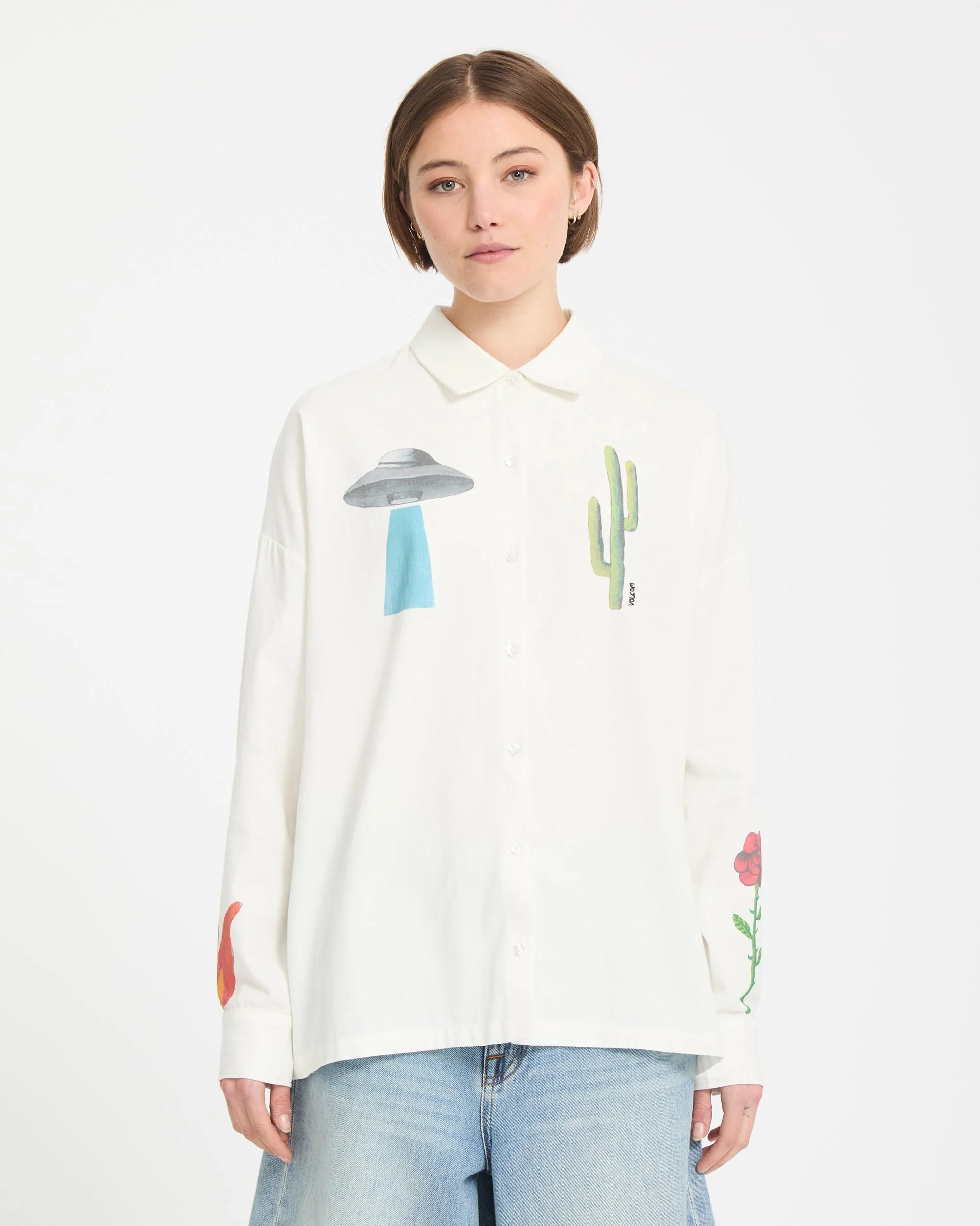 Mickey Mason Hemd - Off White - Image 3