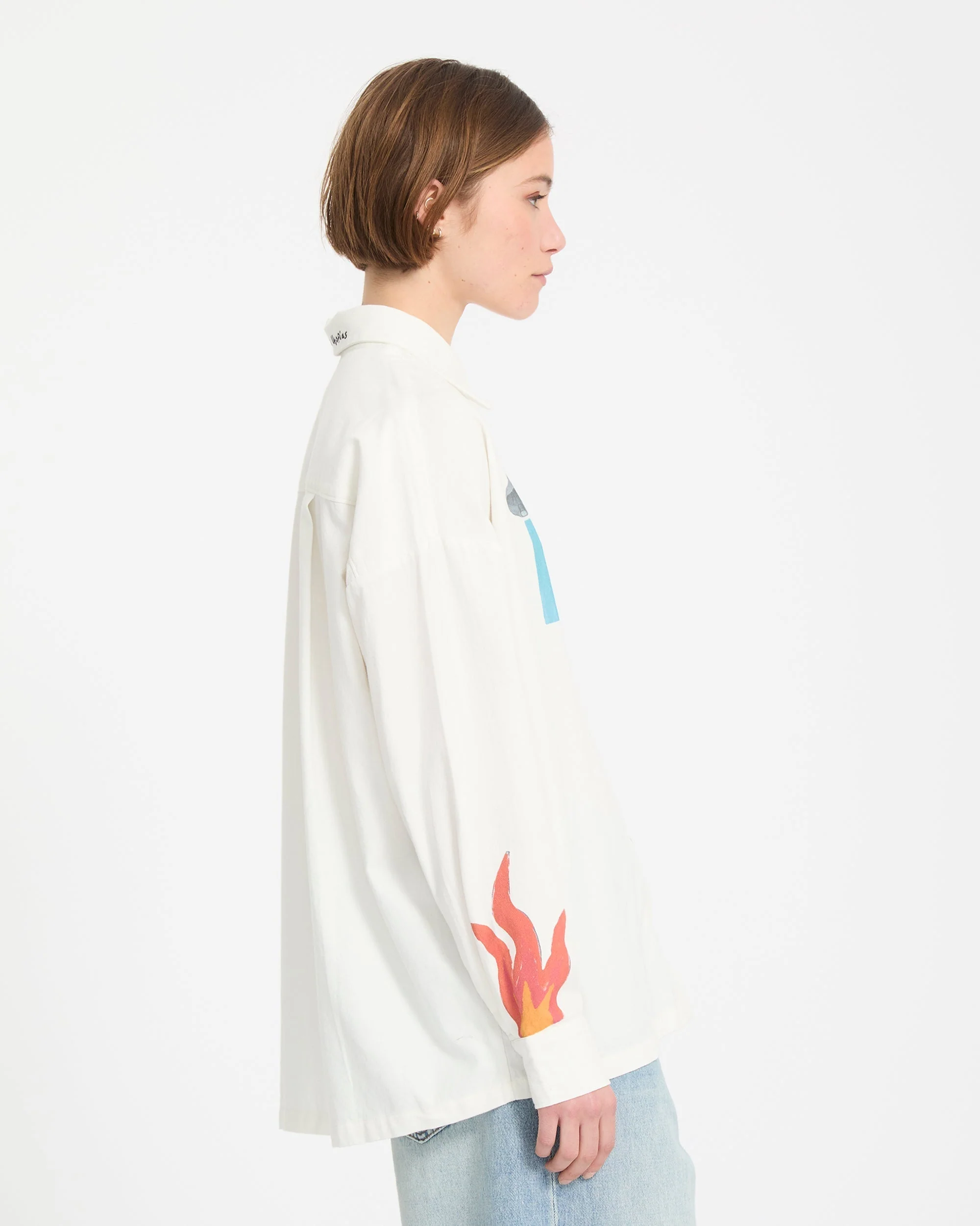 Mickey Mason Hemd - Off White - Image 7