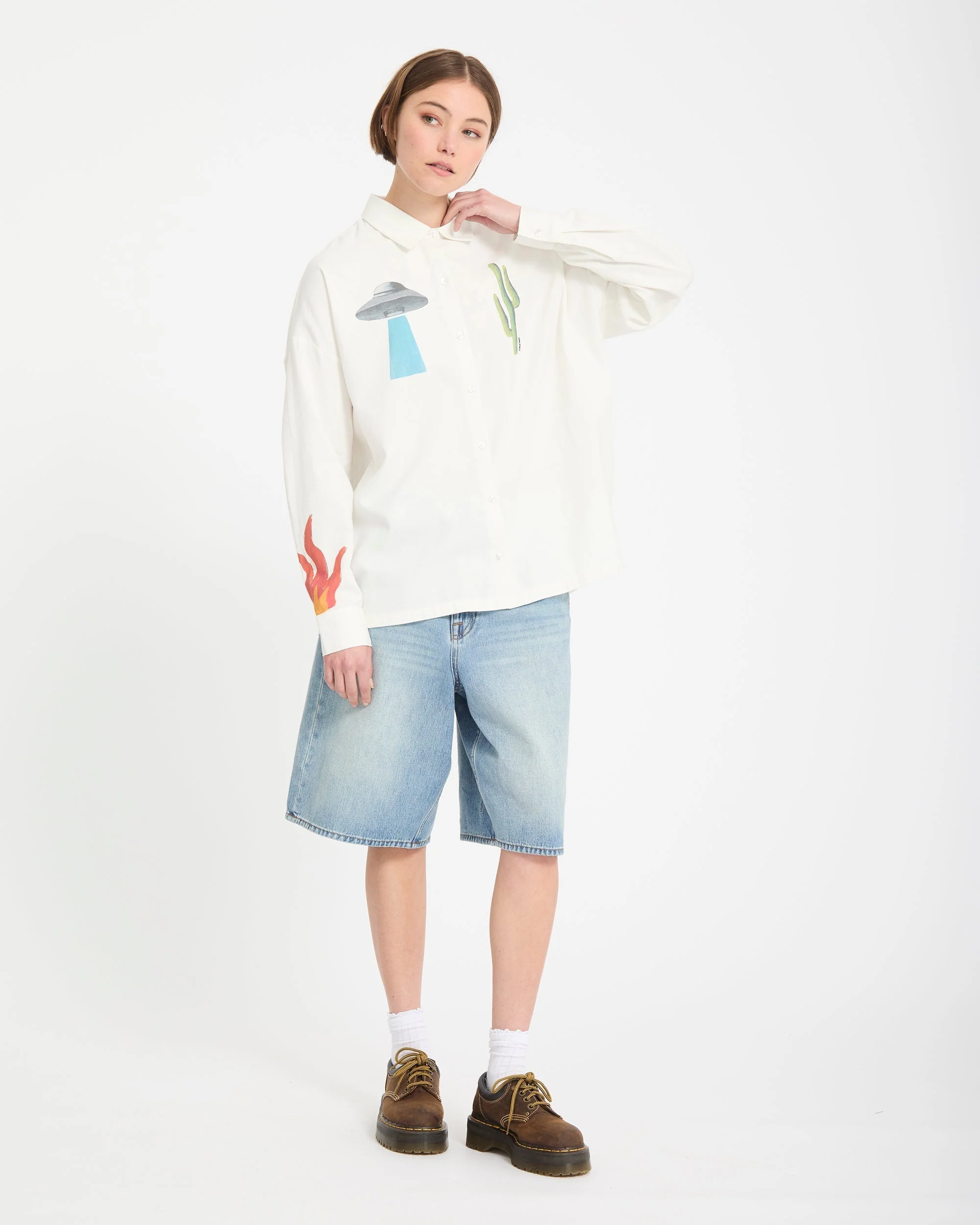 Mickey Mason Hemd - Off White - Image 9